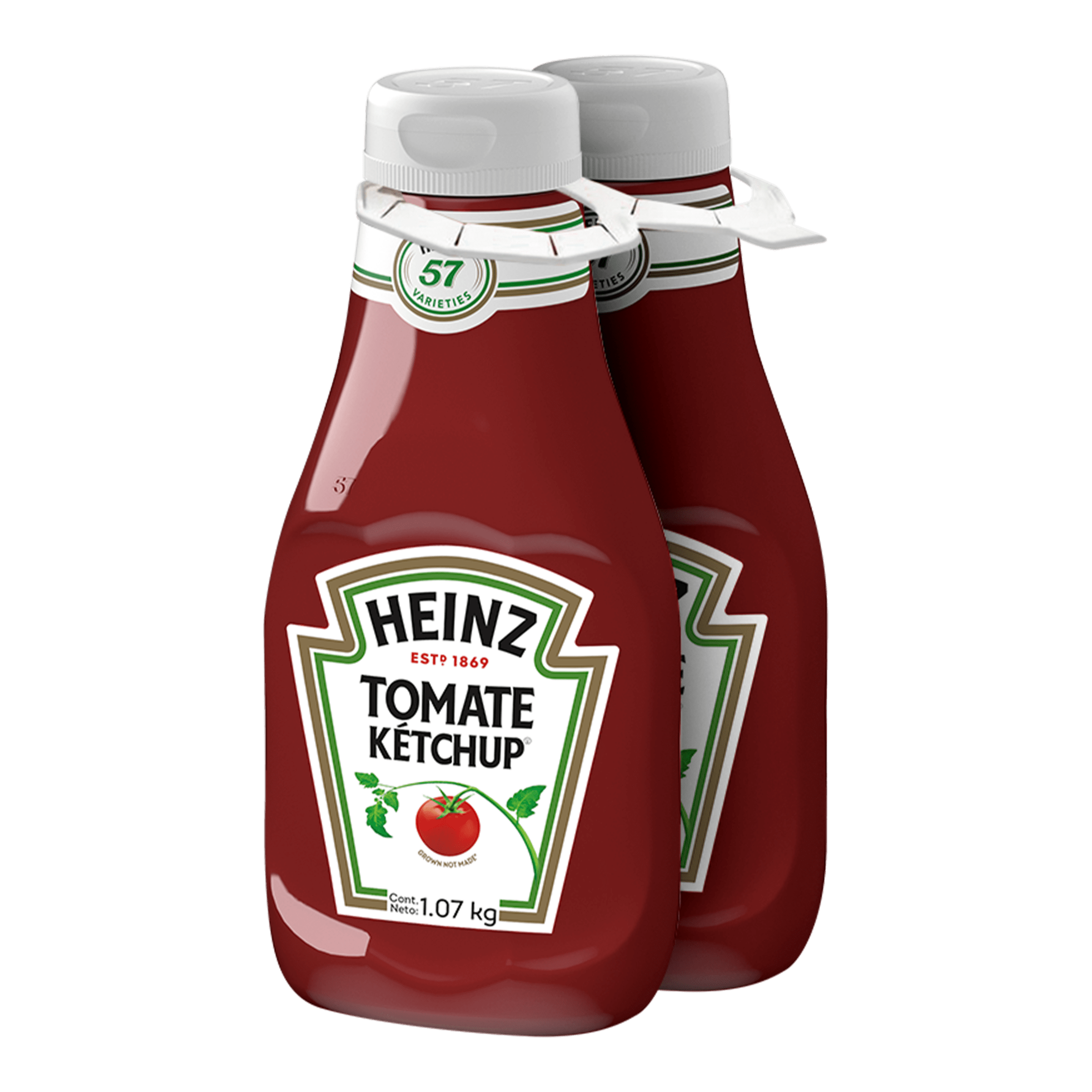 1070G HEINZ KETCHUP REGULAR BIPACK PET 8CT
