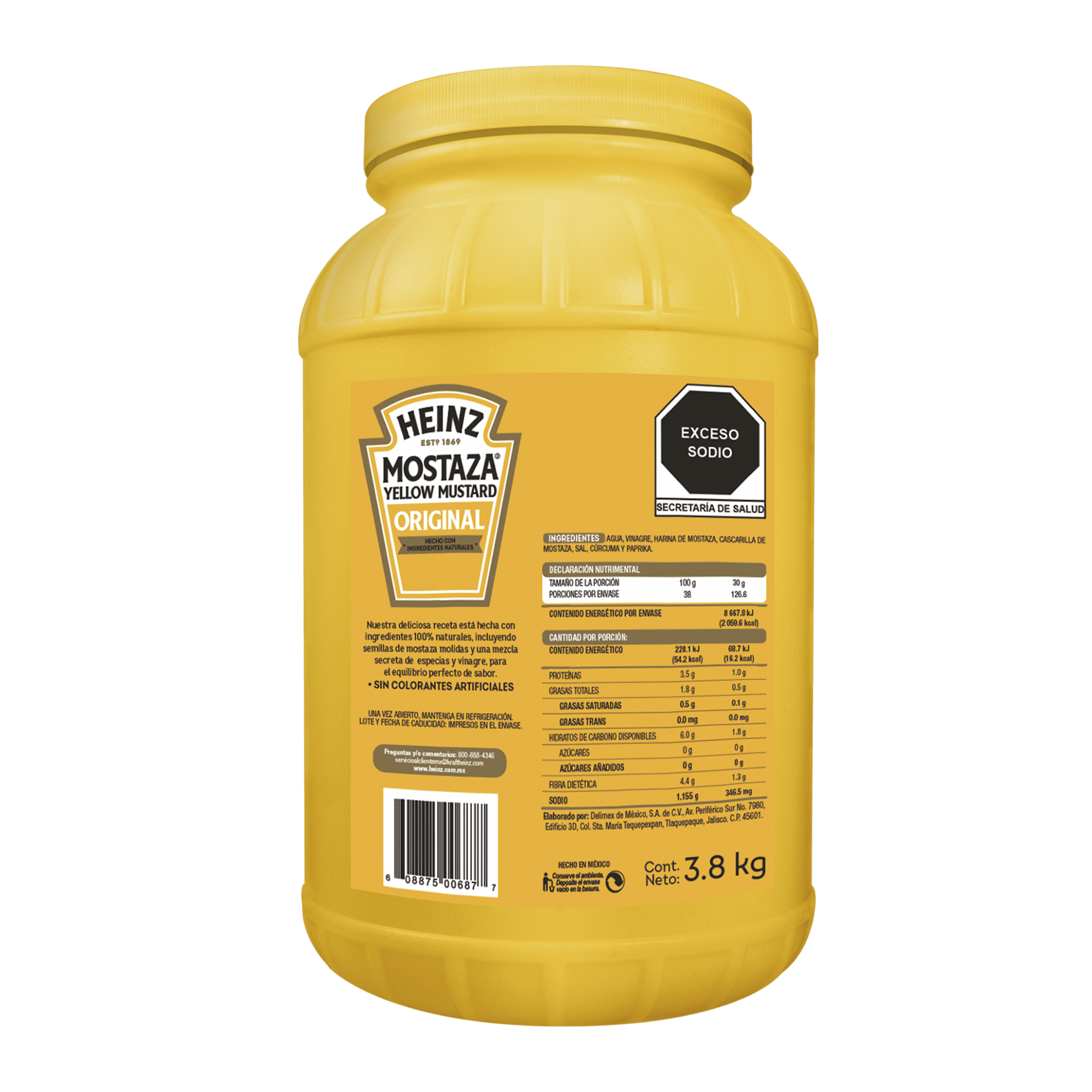 Mostaza Heinz Tarro 3.8KG