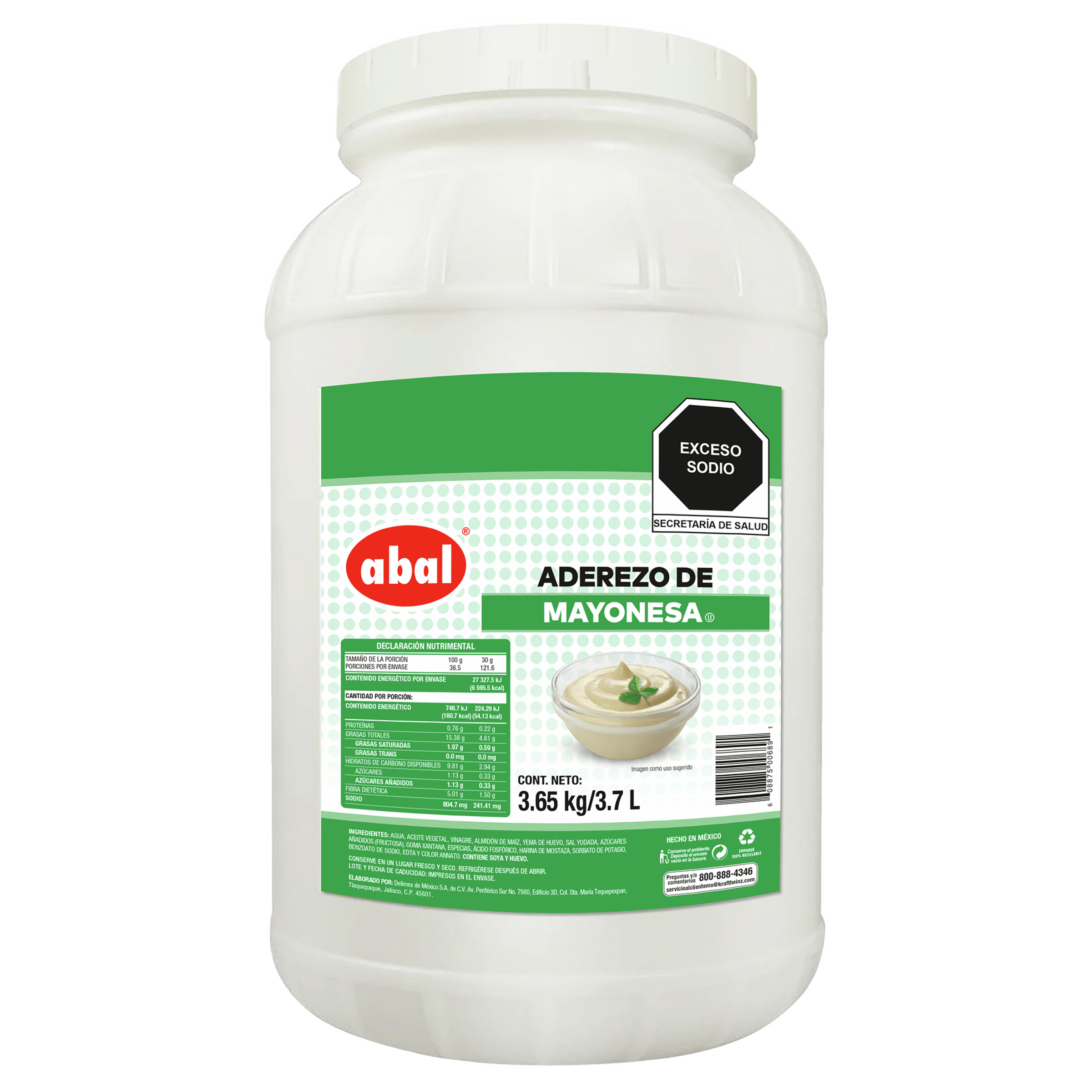 Aderezo de Mayonesa Abal 3.7L