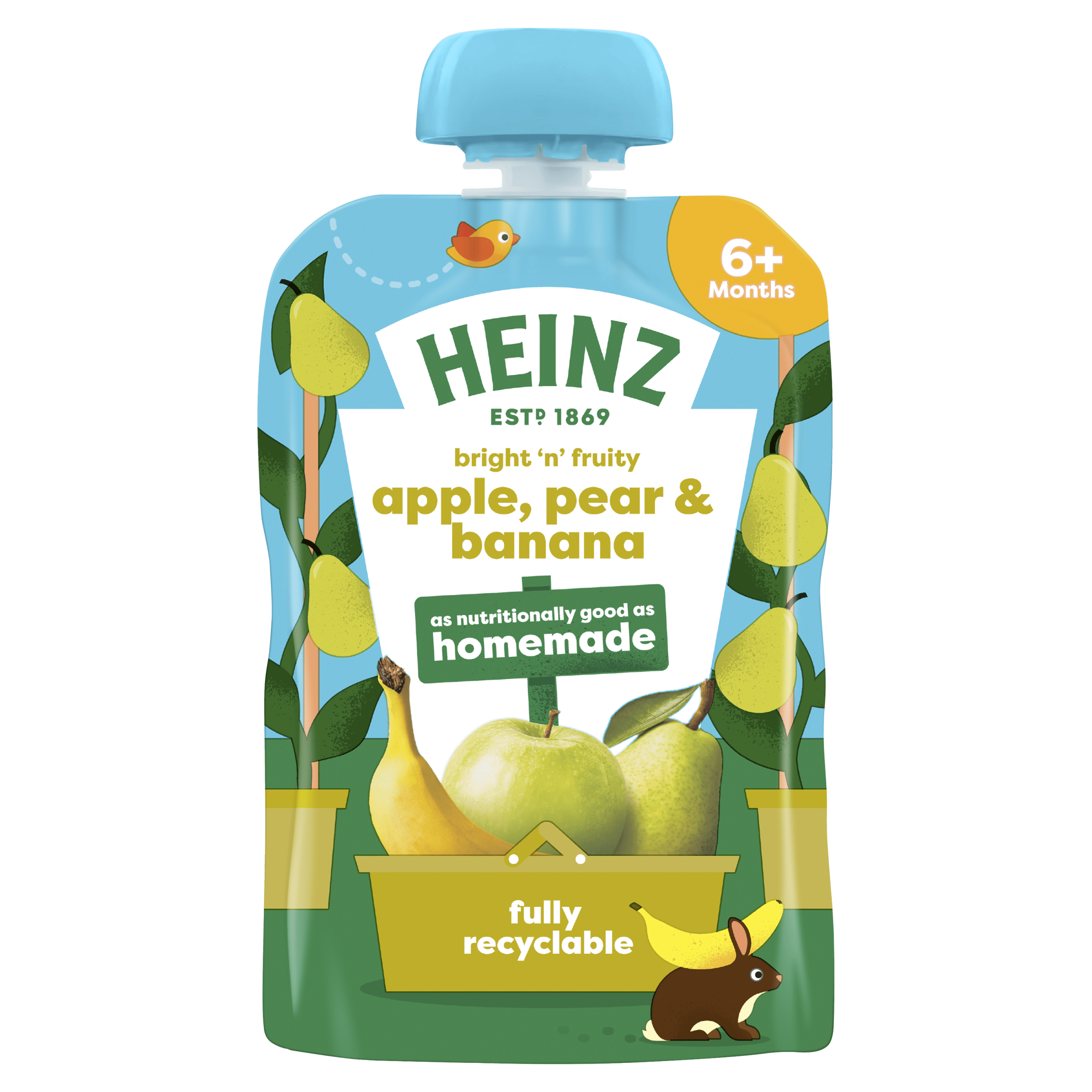 Apple, Pear & Banana Pouch