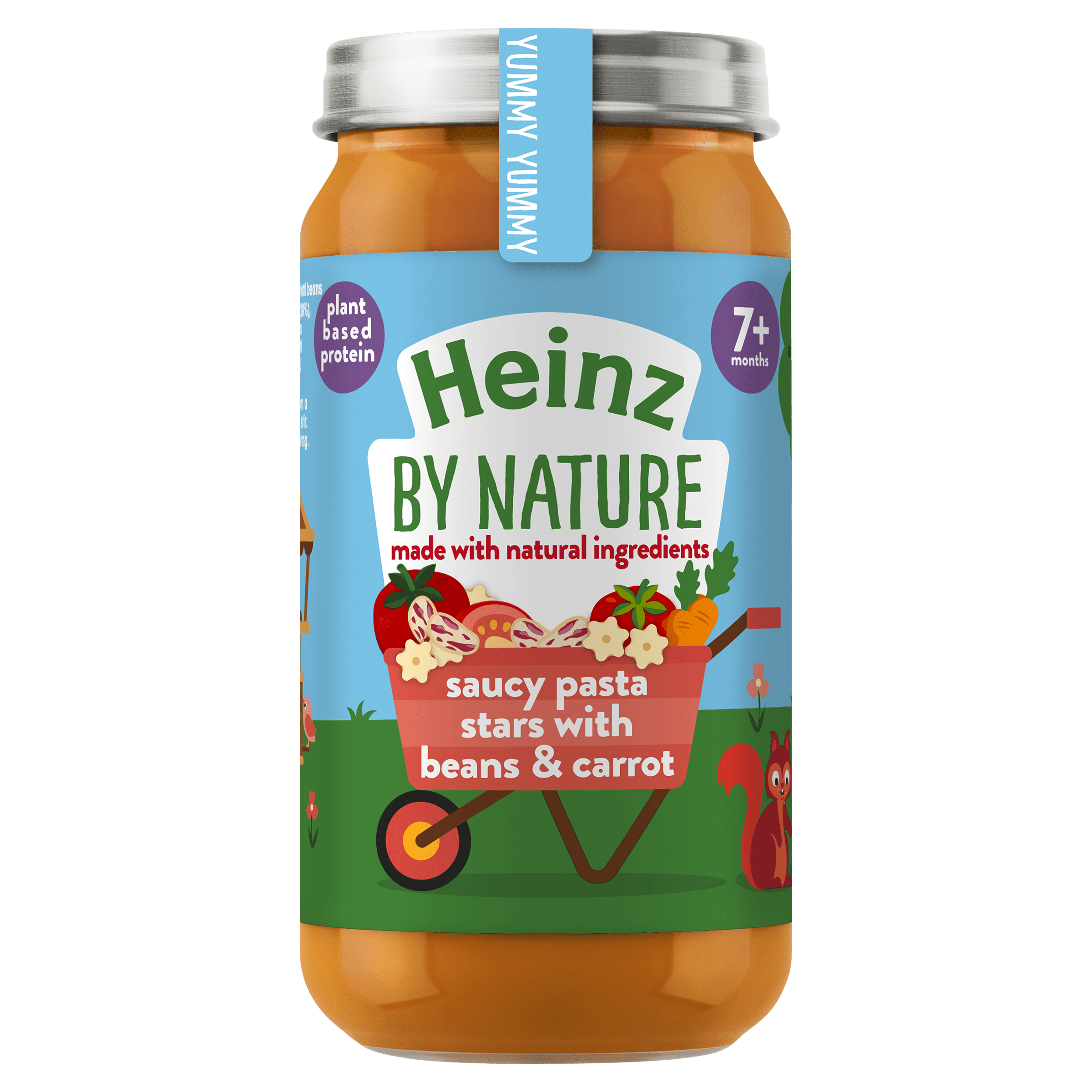 Heinz By Nature Saucy Pasta Stars with Beans Jar
