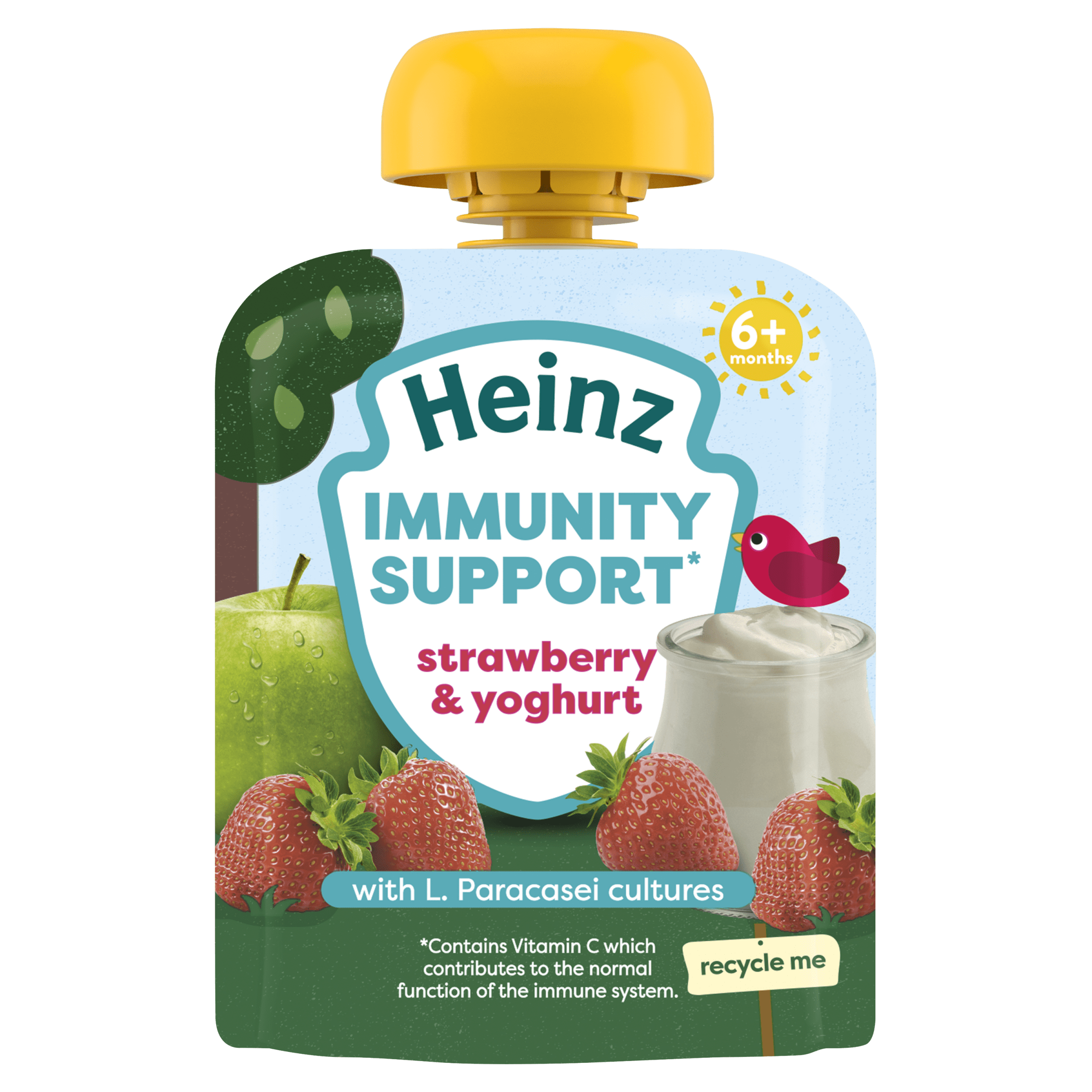 Heinz Immunity Support Strawberry & Yogurt Pouch