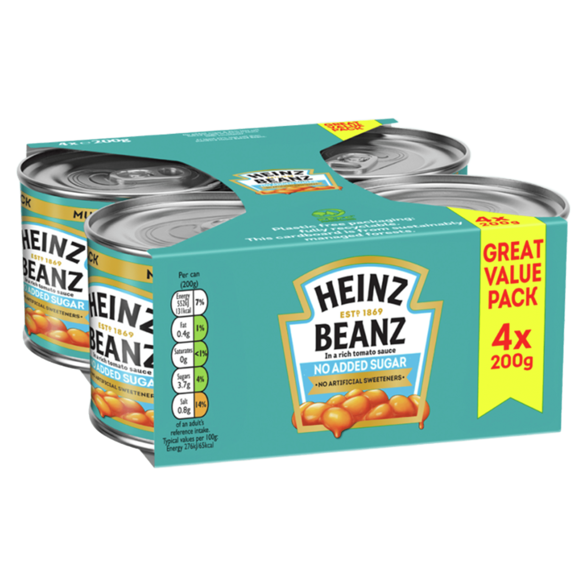 No Added Sugar Beanz 4 pack
