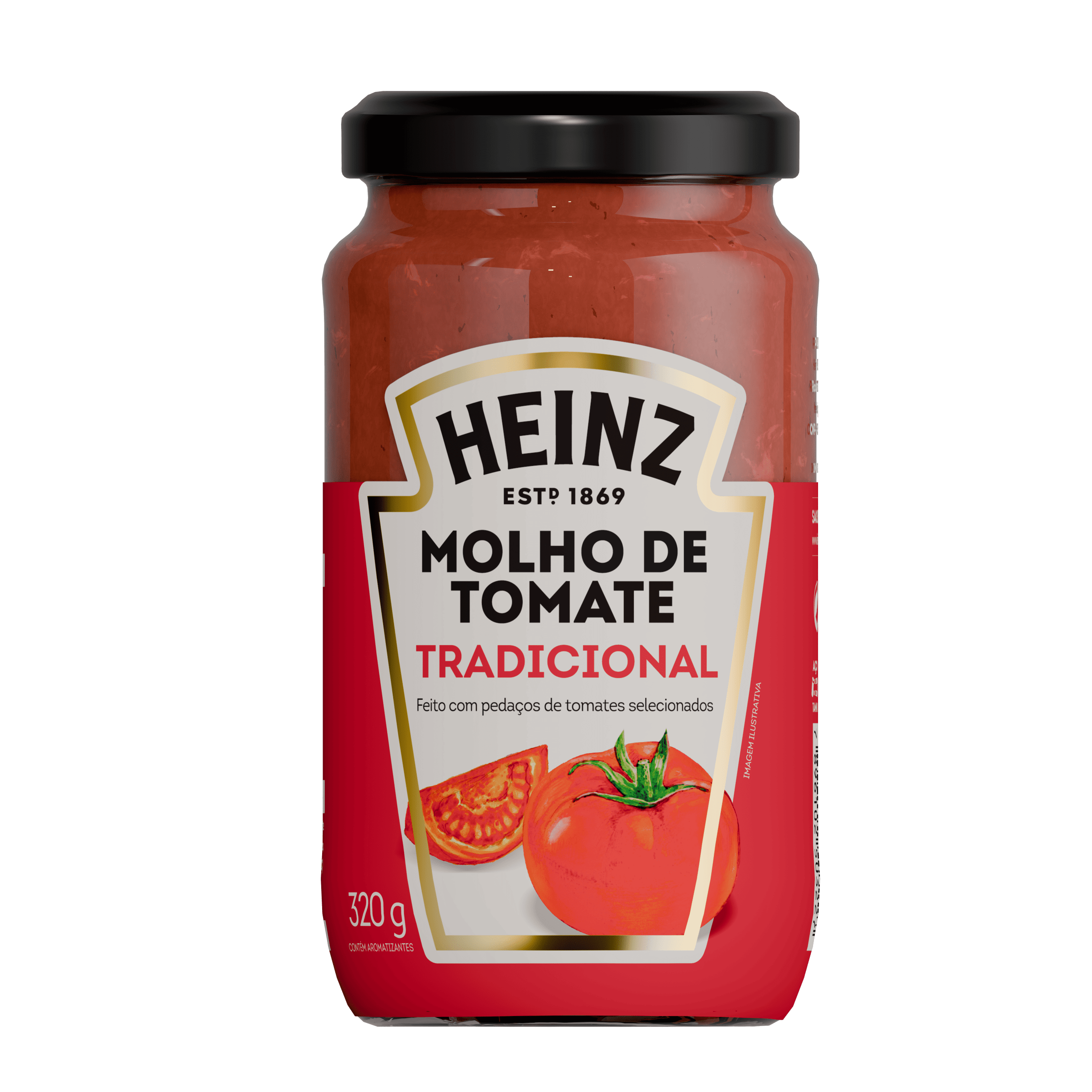 Molho de Tomate Tradicional Heinz 320g Vidro
