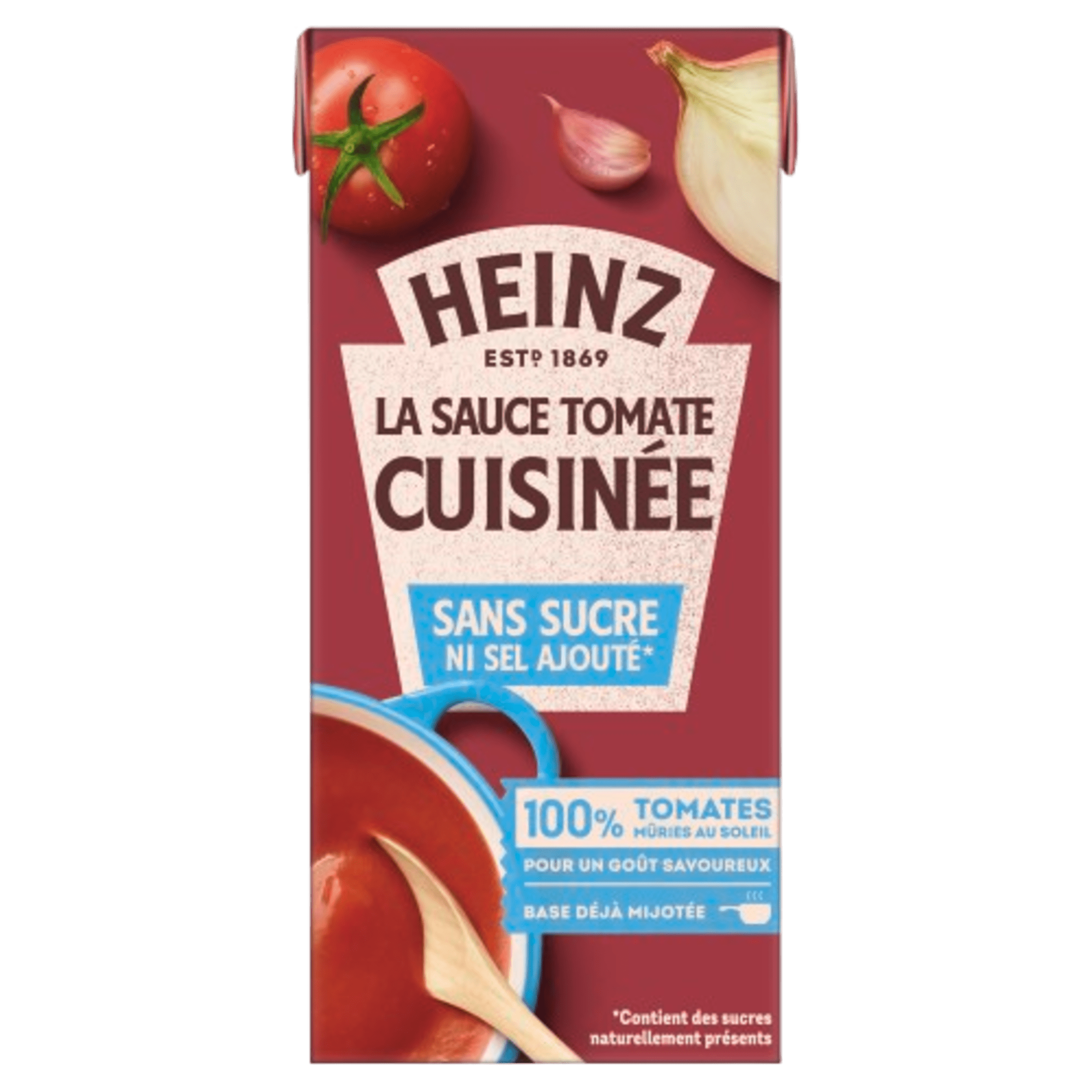 Sauce Tomate Cuisinée Ail & Oignon Sans Sucres ni Sel Ajoutes