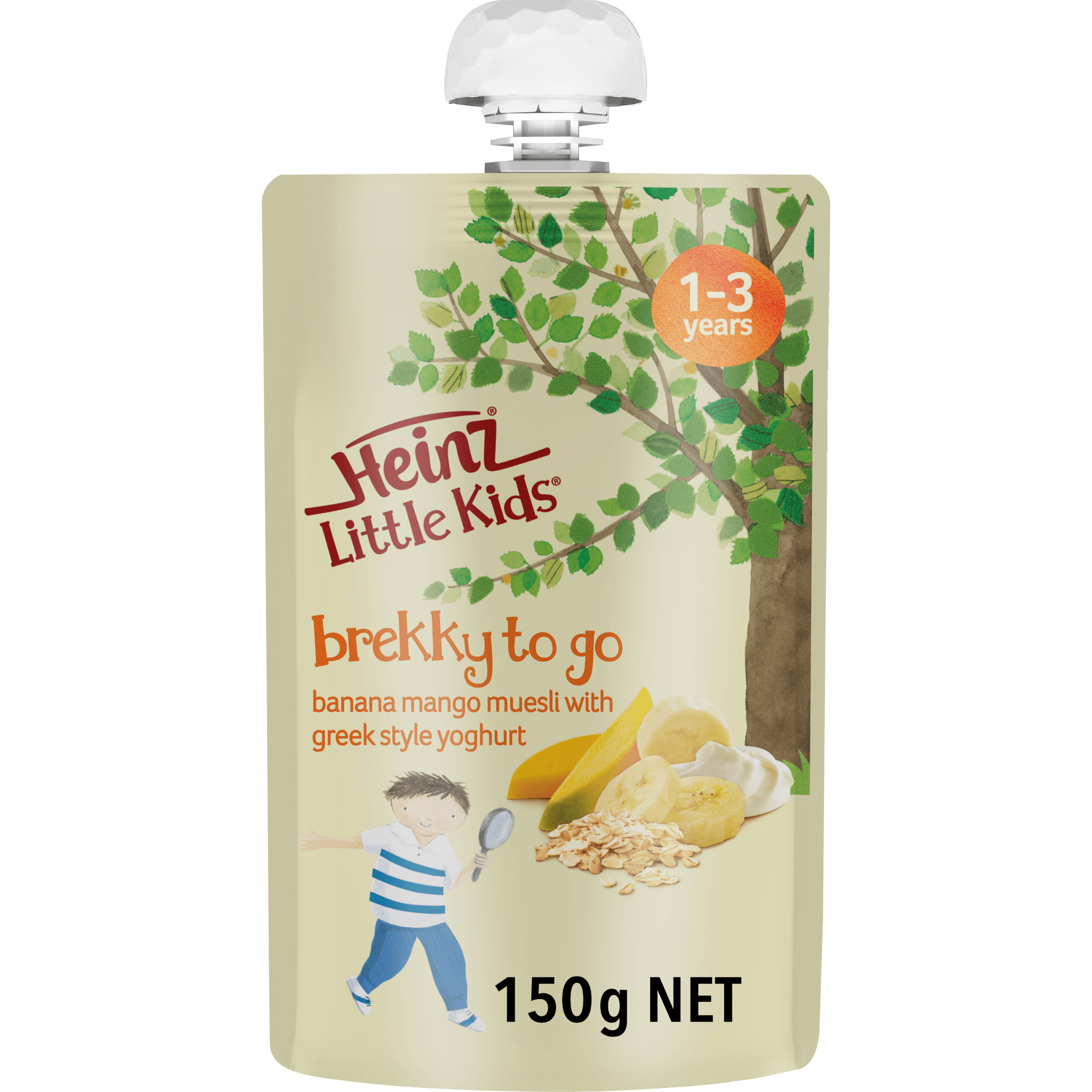 Heinz® Little Kids® Brekky to Go banana mango muesli with greek style yoghurt  150g NET