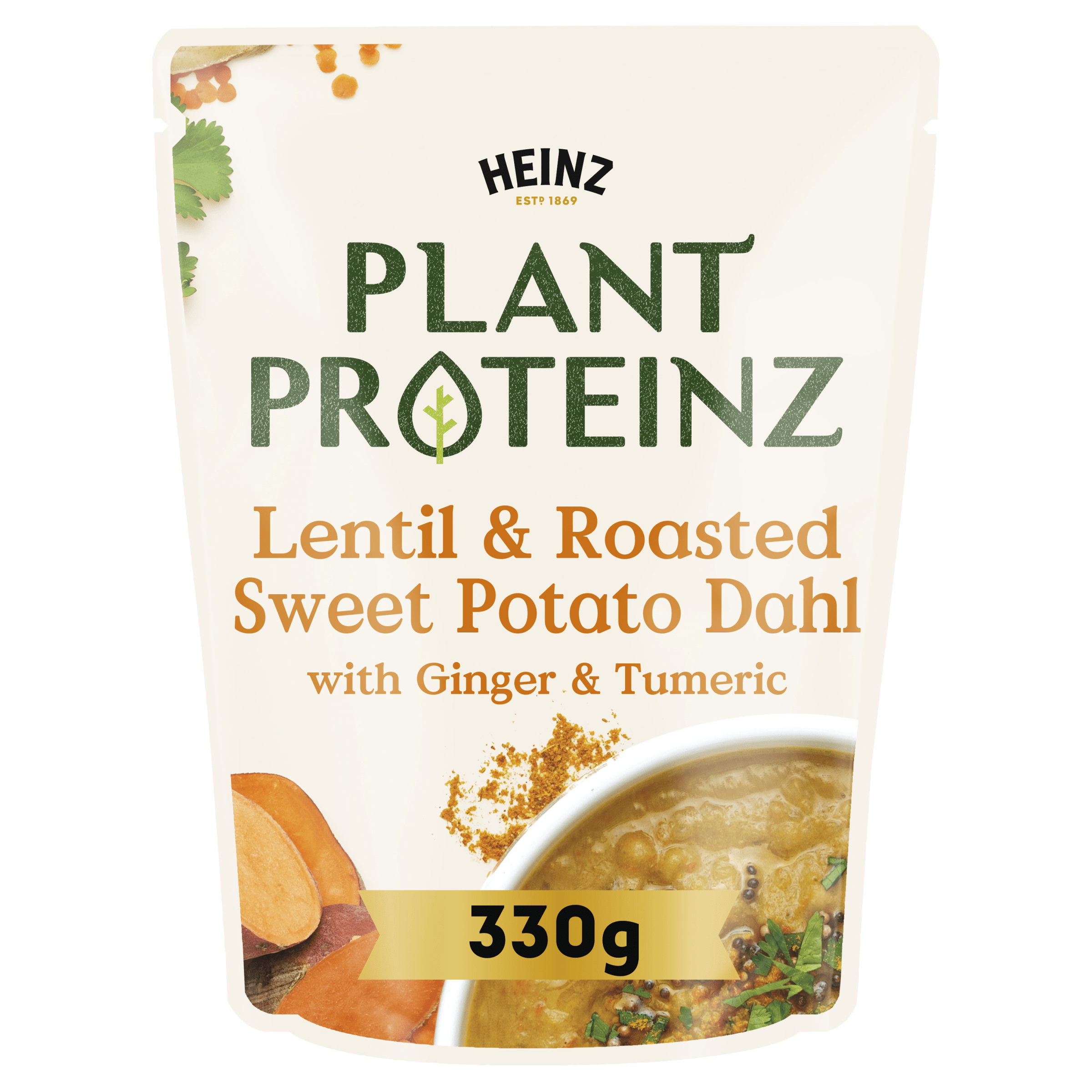 Heinz® Plant Proteinz™ Lentil & Roasted Sweet Potato Dahl with Ginger & Turmeric 330g