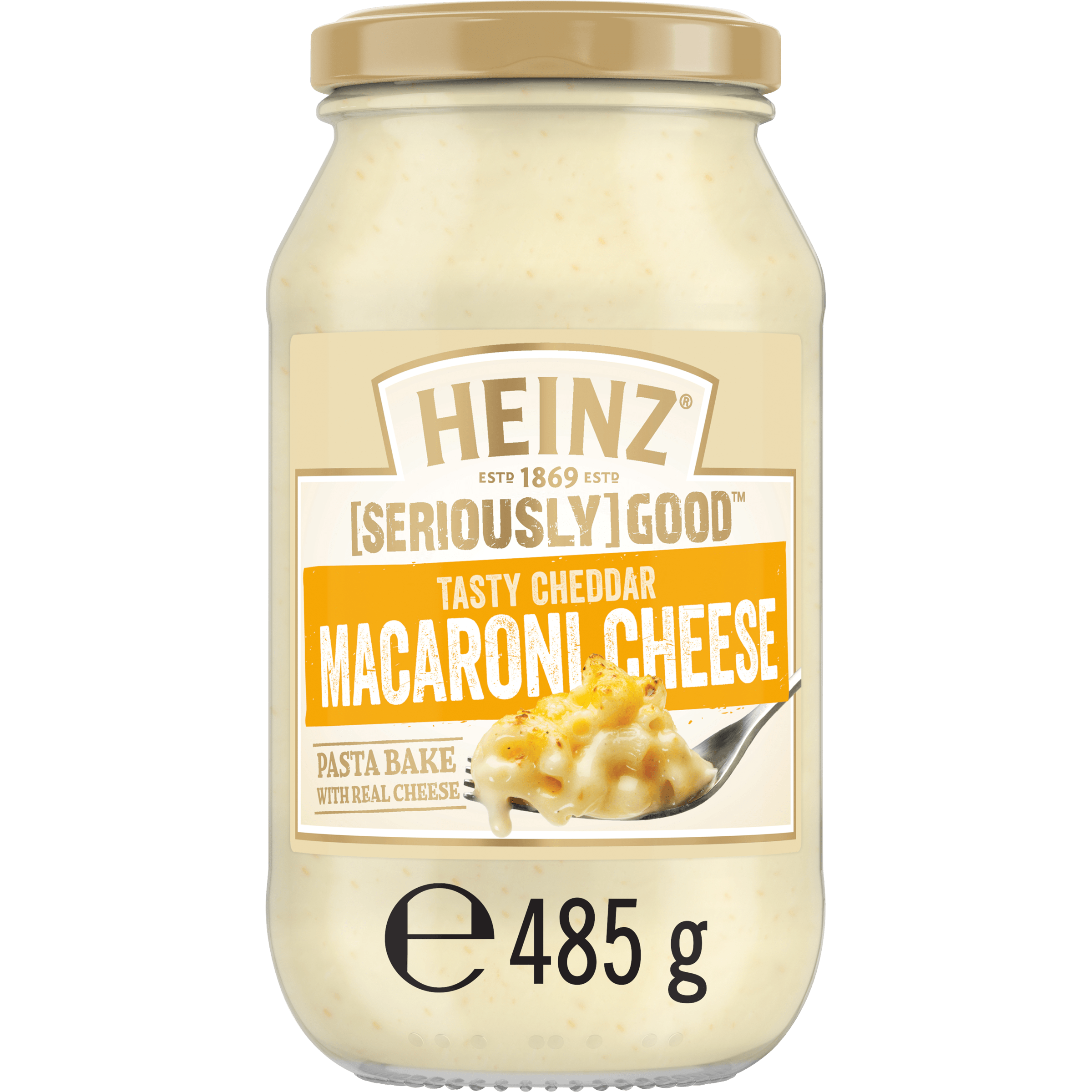 Heinz® [SERIOUSLY] GOOD® Tasty Cheddar Macaroni Cheese Pasta Bake Sauce 485g
