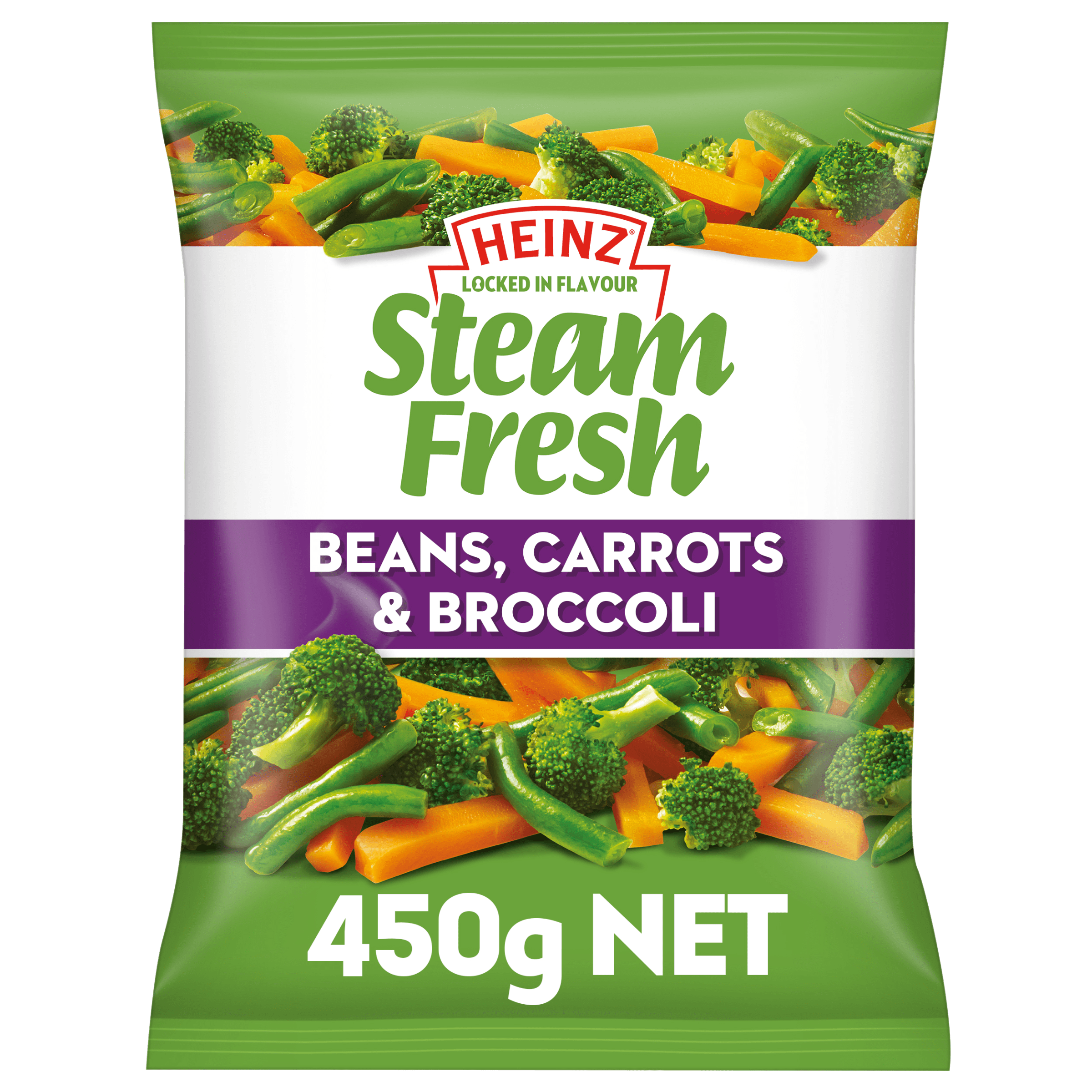 Heinz Steam Fresh® Beans, Carrots & Broccoli 450g