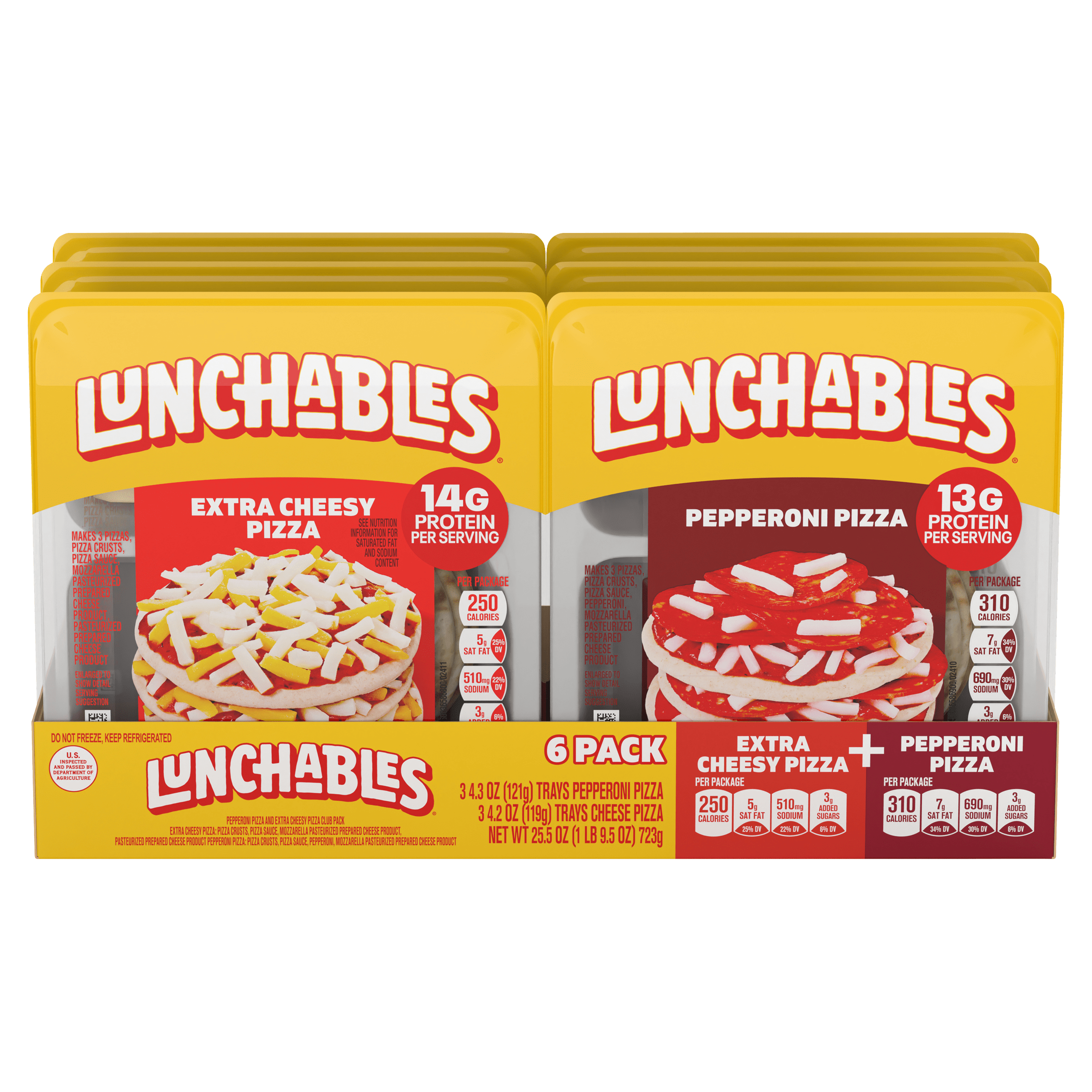 Extra Cheesy Pizza and Pepperoni Pizza Variety Pack