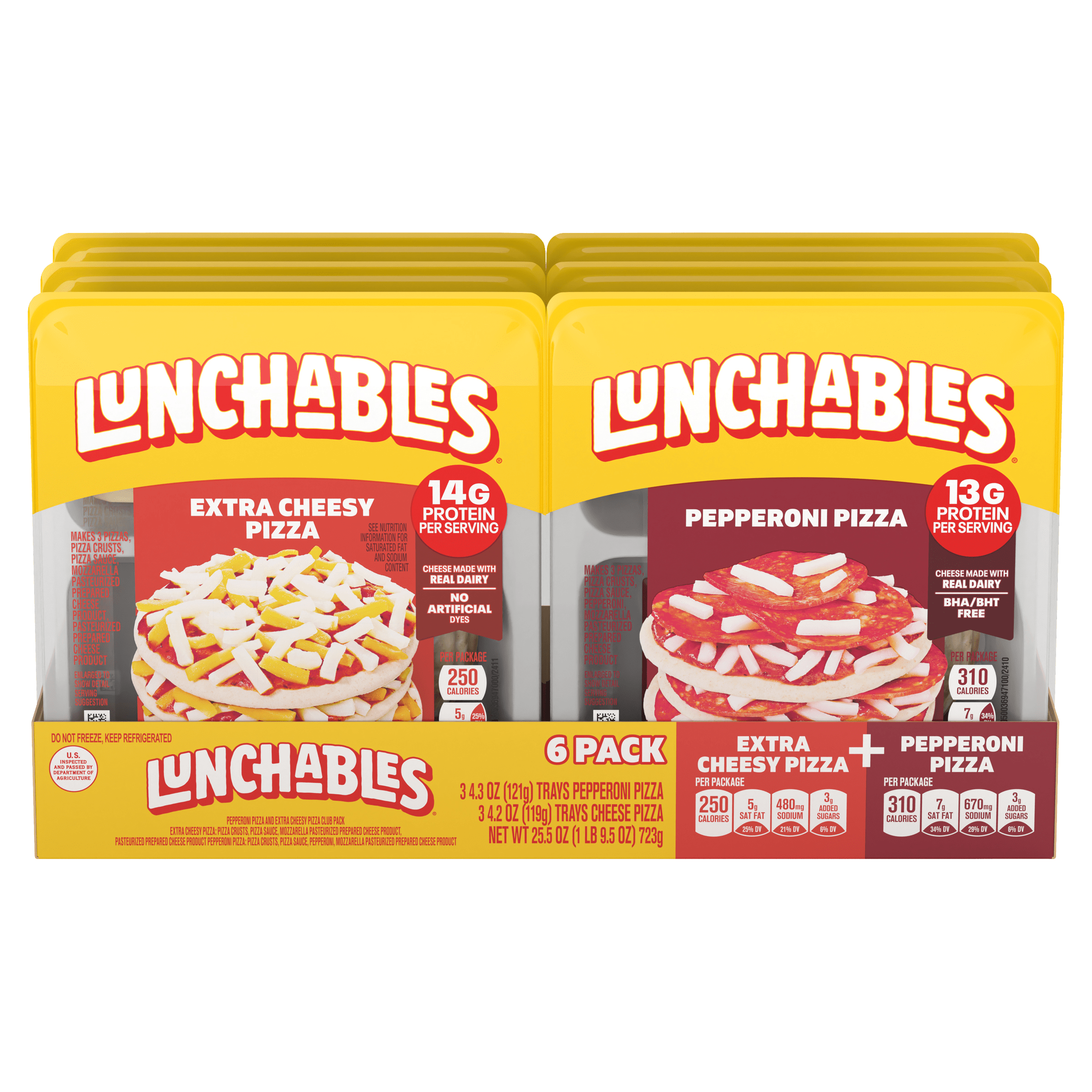 Extra Cheesy Pizza and Pepperoni Pizza Variety Pack