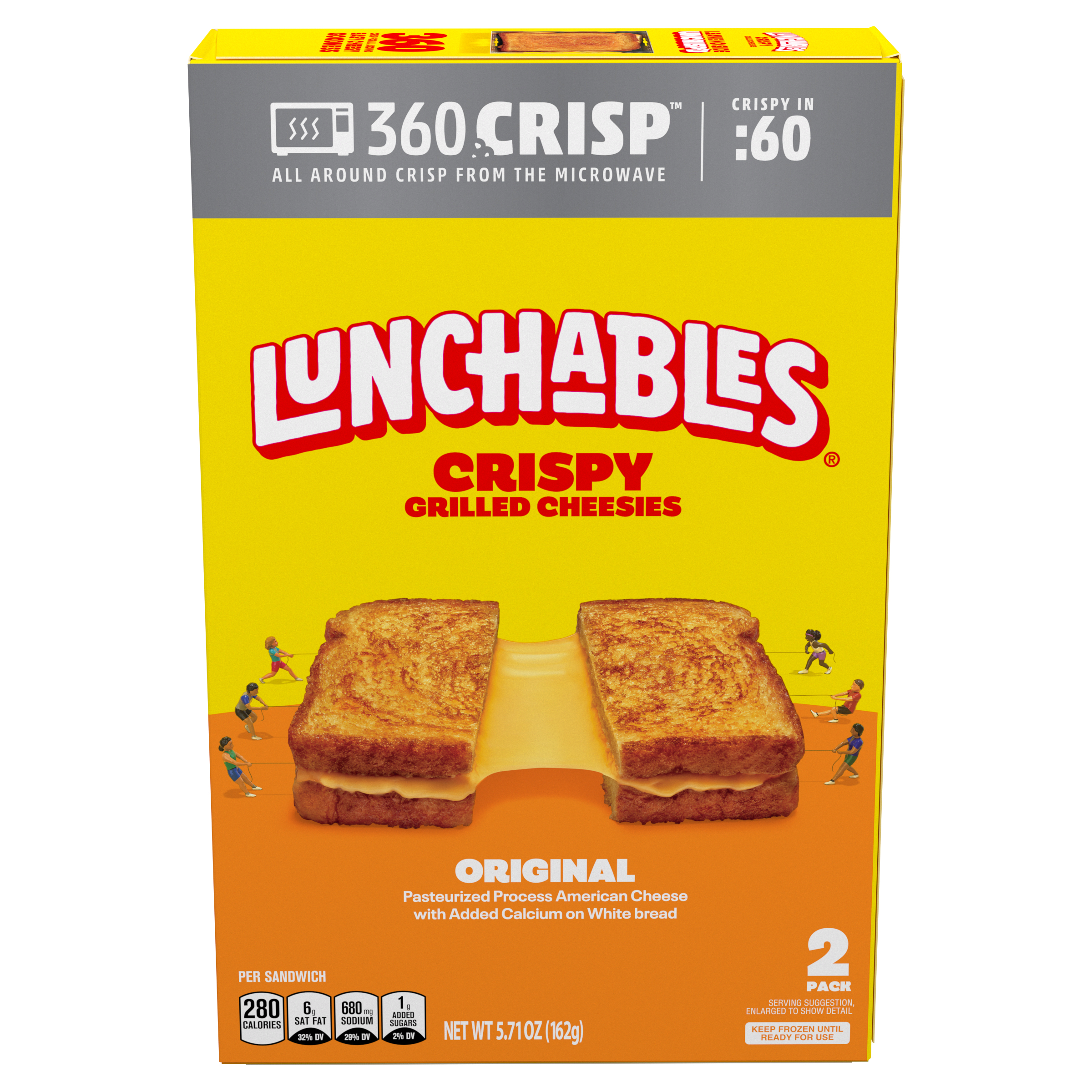 Crispy Grilled Cheesies, Original American Cheese Sandwich