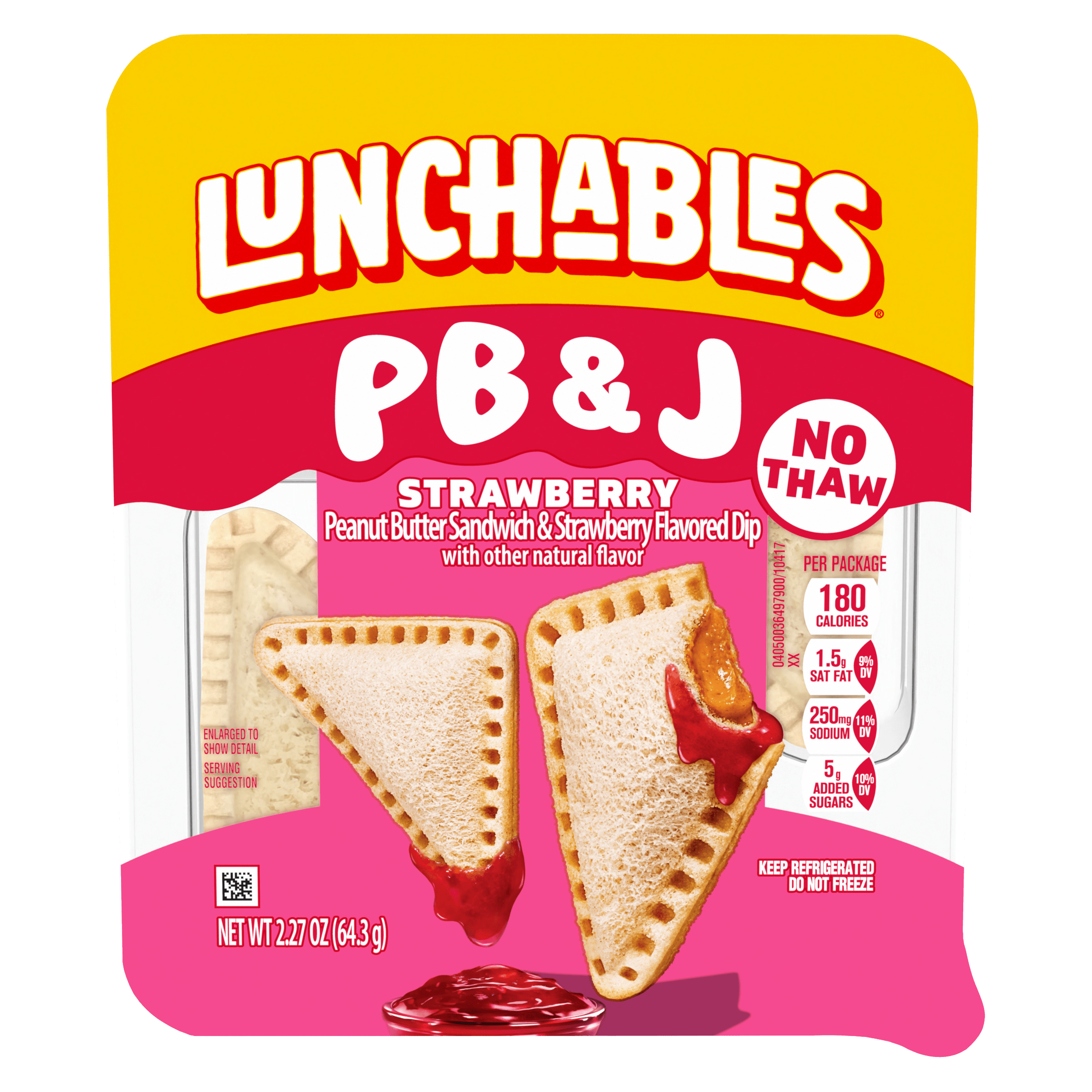 PB&J Peanut Butter Sandwich & Strawberry Flavored Dip