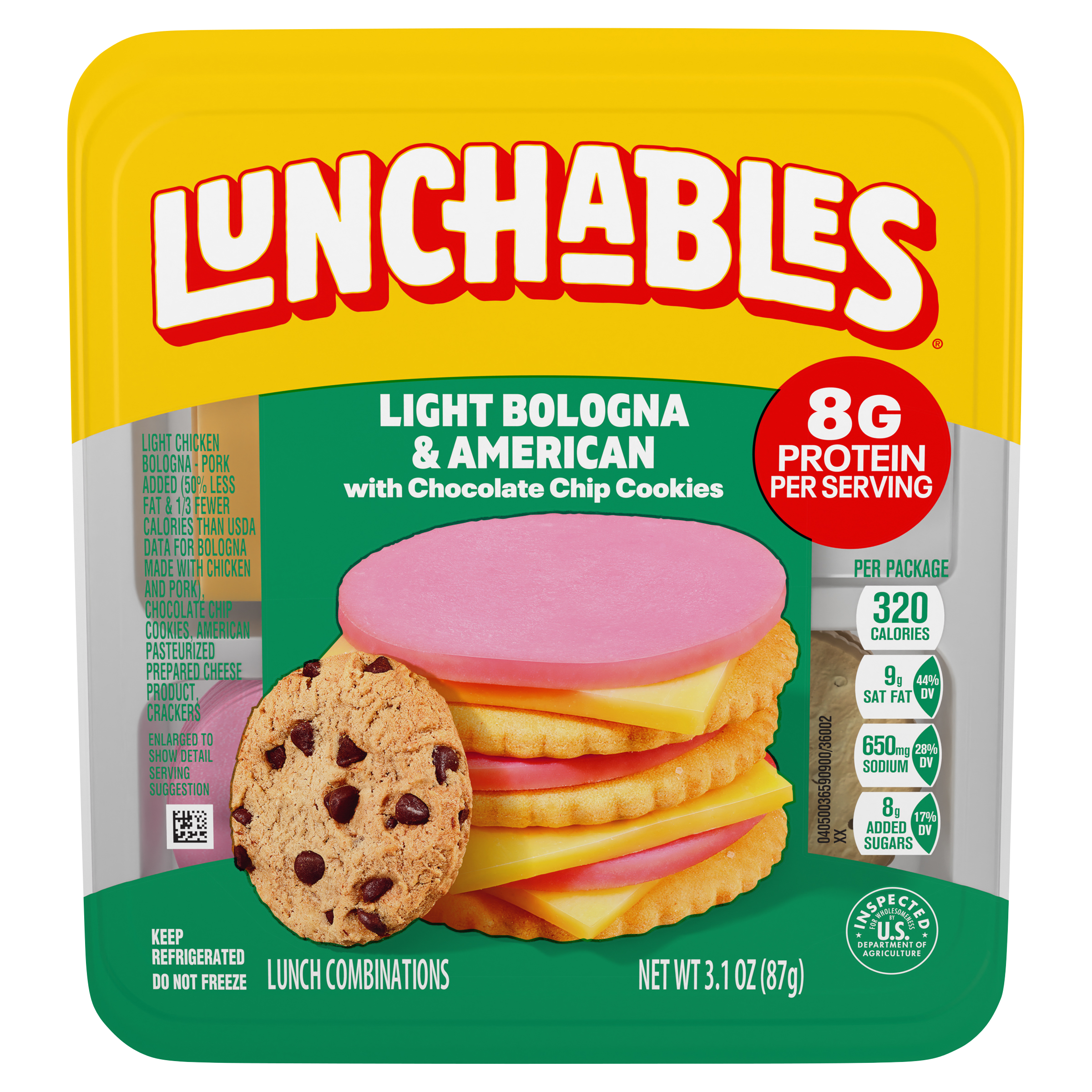 Light Bologna & American with Chocolate Chip Cookies