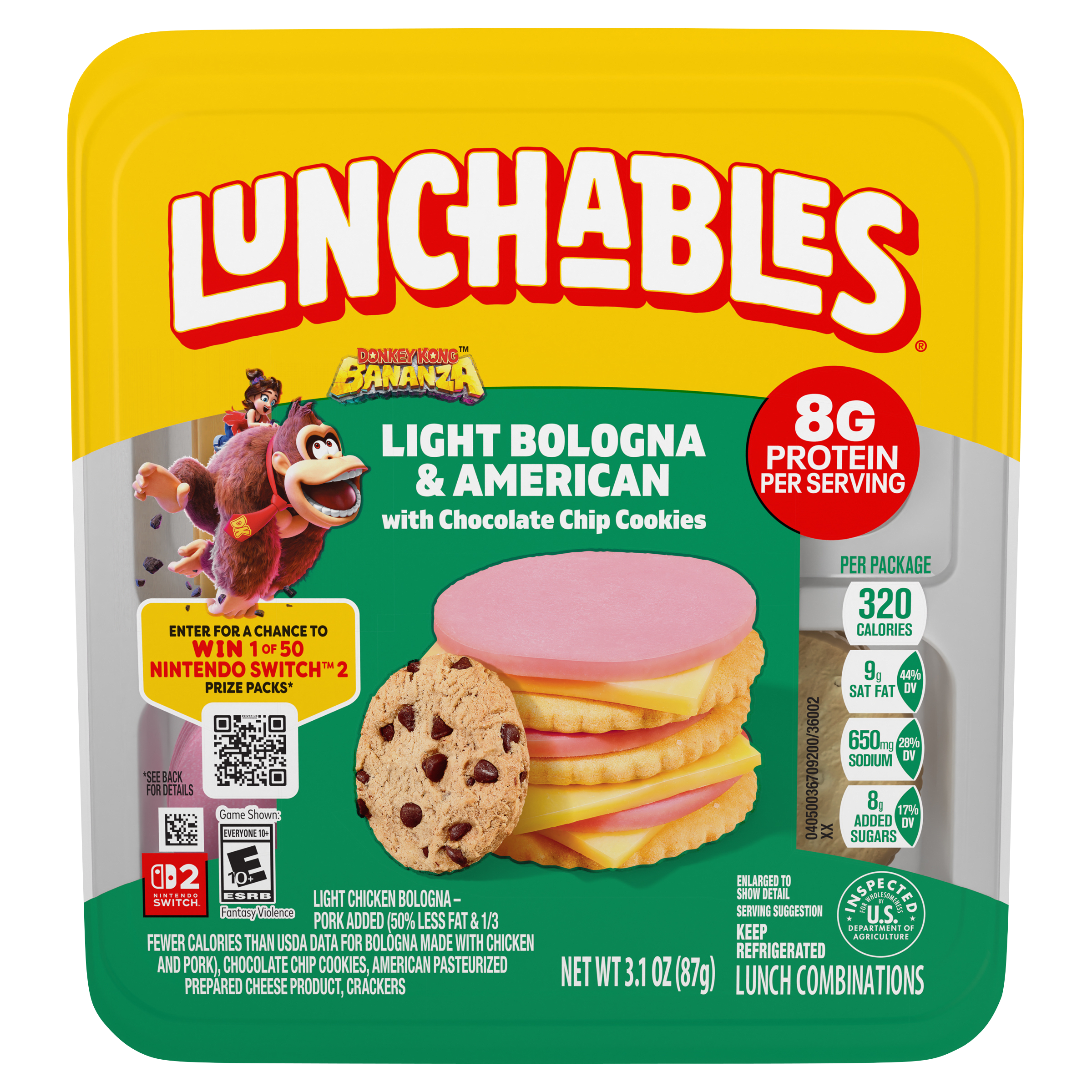 Light Bologna & American with Chocolate Chip Cookies