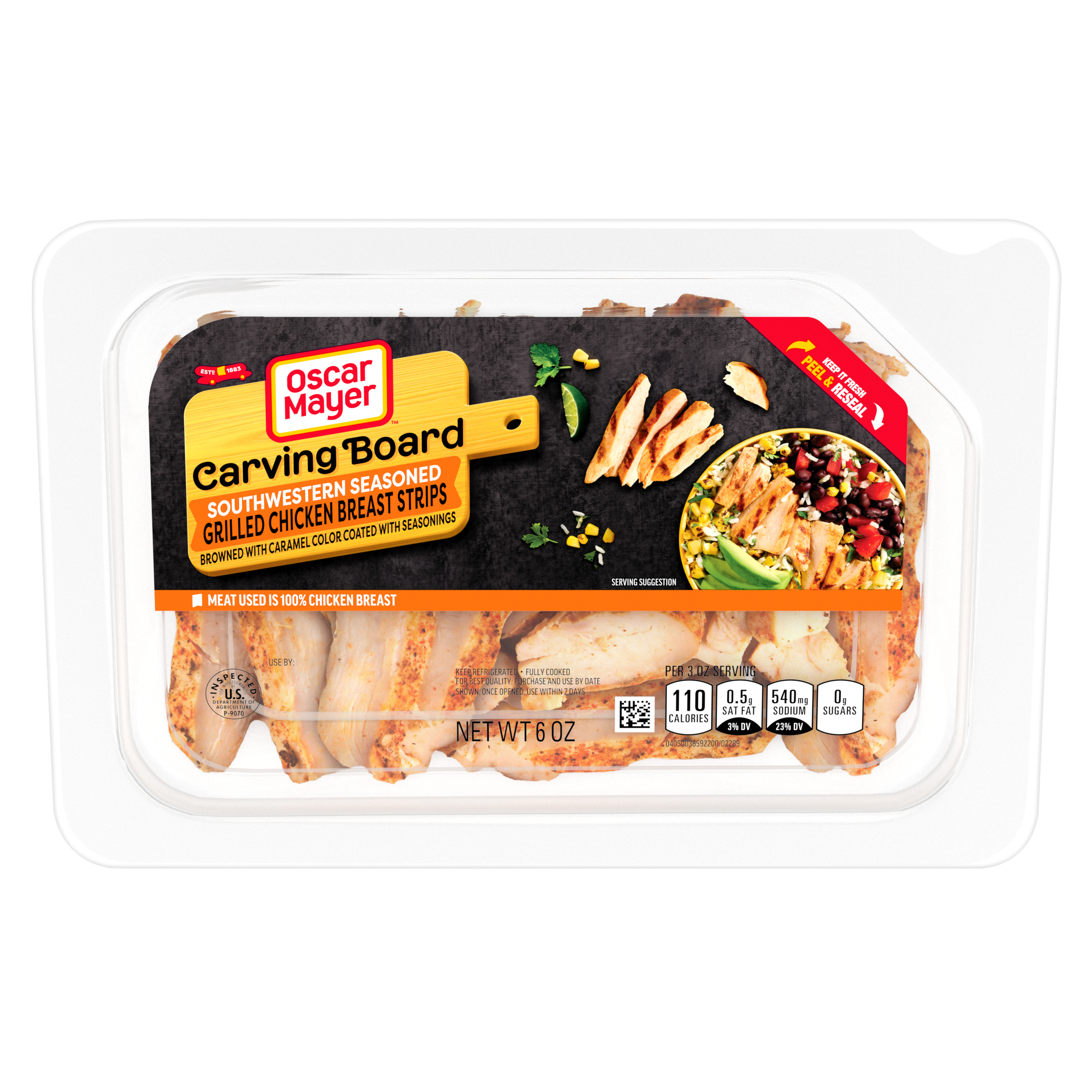 Southwestern Seasoned Grilled Chicken Breast Strips