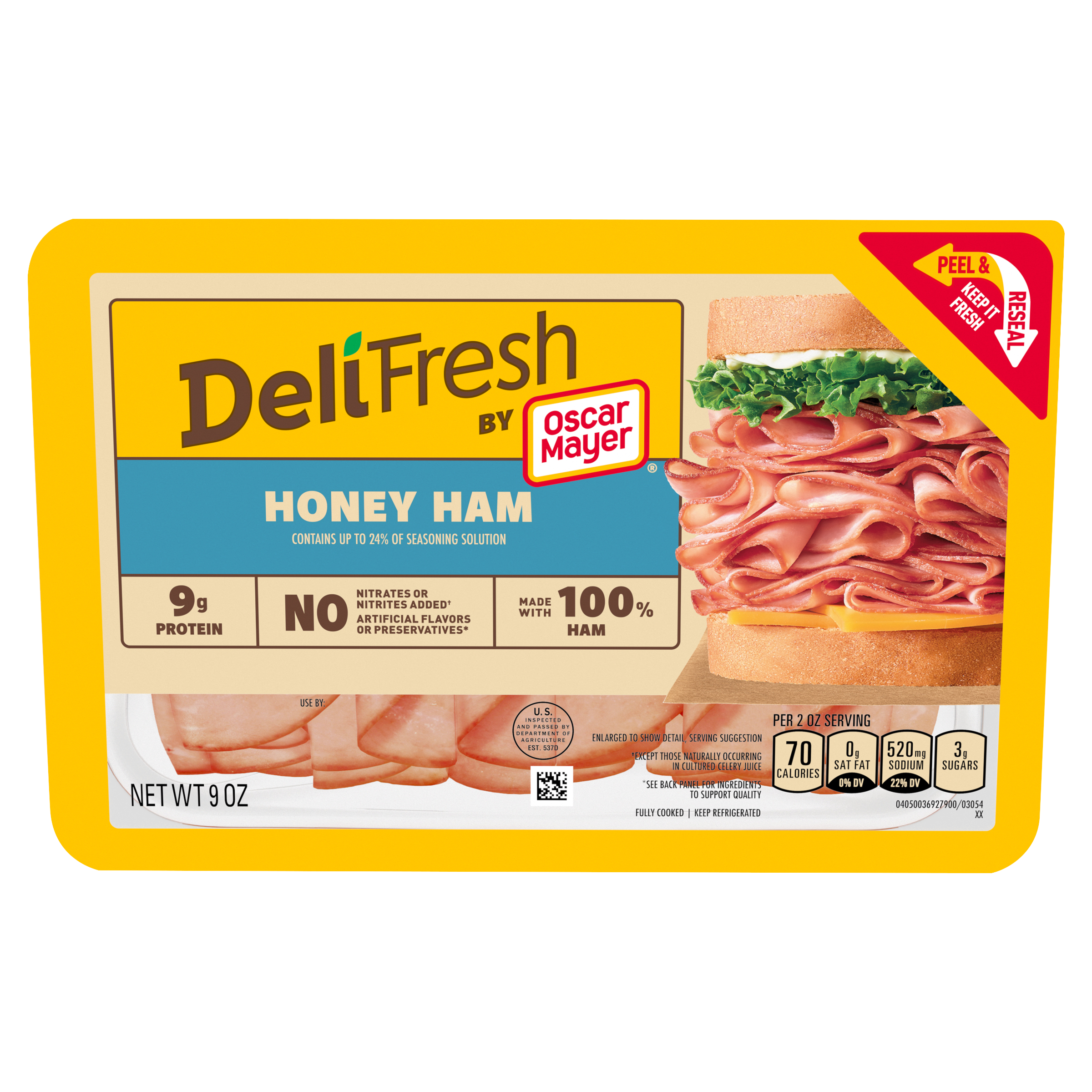 Deli Fresh Honey Ham Sliced Deli Meat