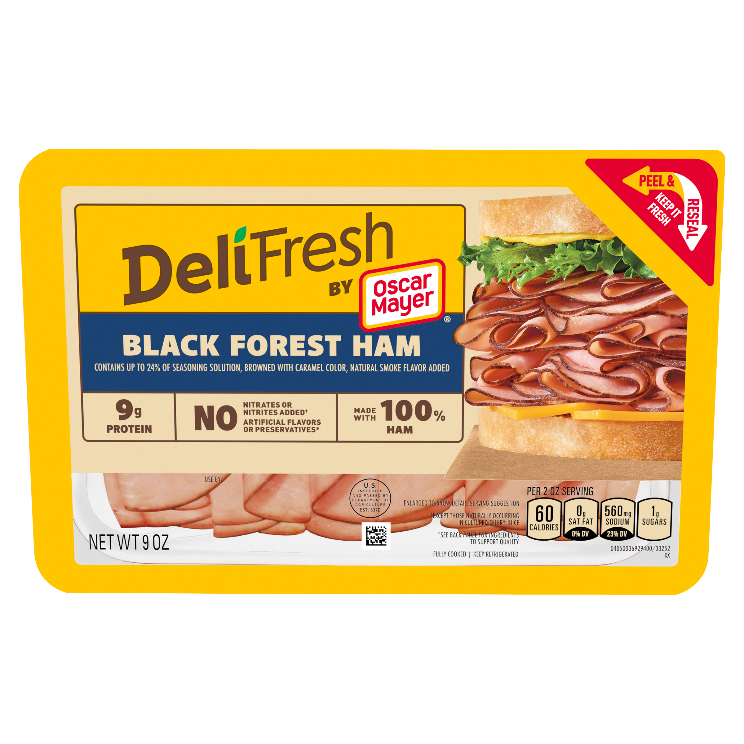 Deli Fresh Black Forest Ham Sliced Deli Meat