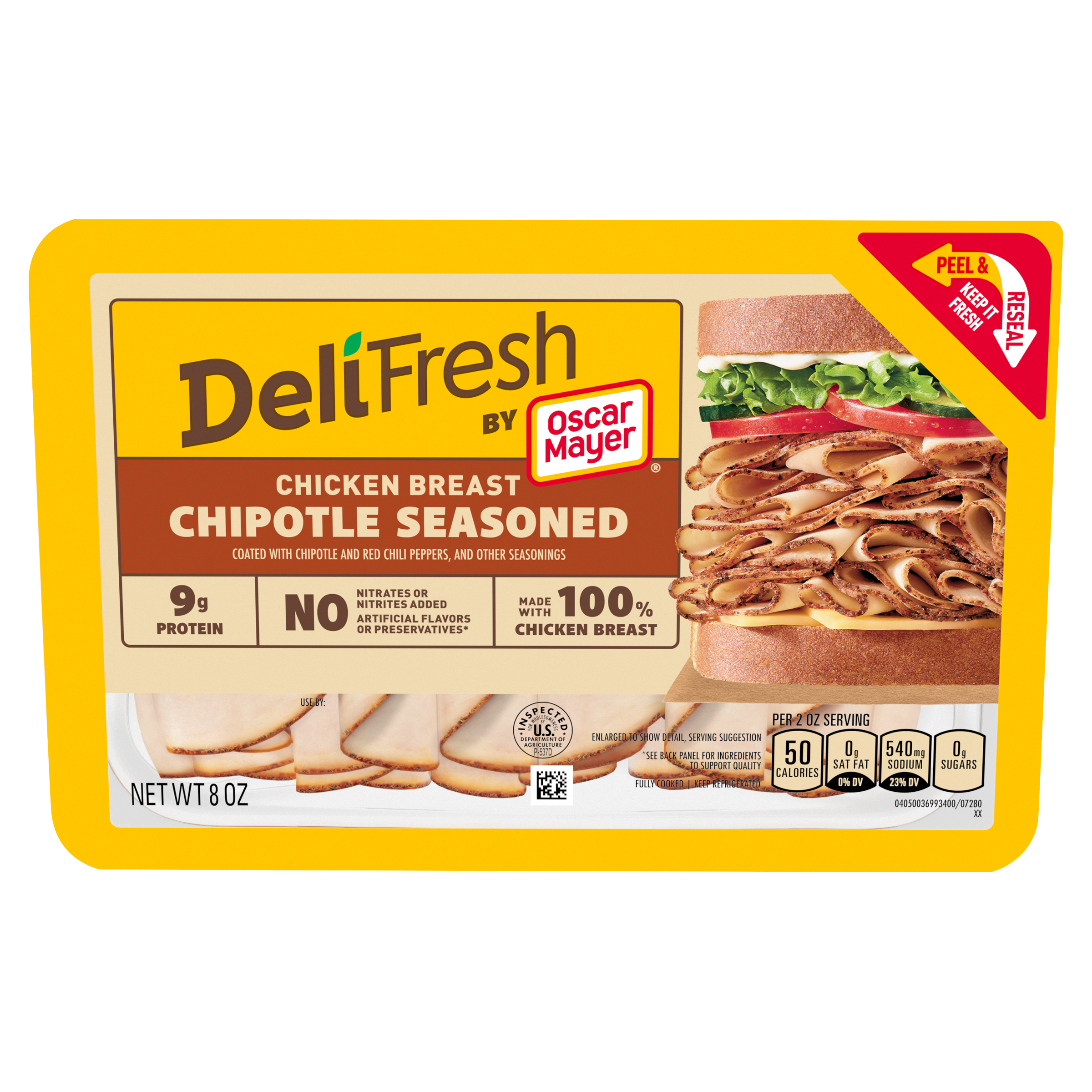 Chipotle Seasoned Chicken Breast Sliced Deli Meat