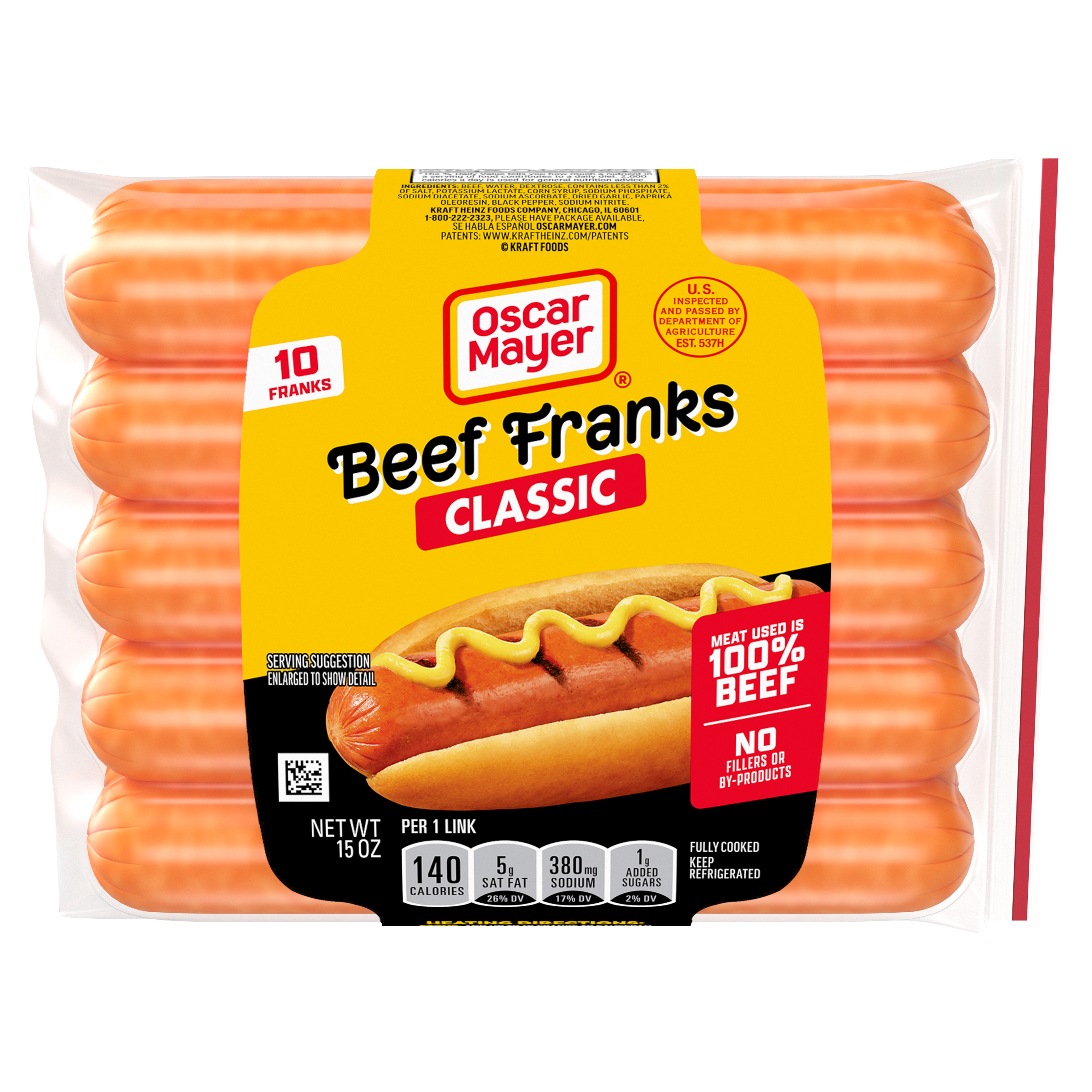 Classic Beef Franks Hot Dogs