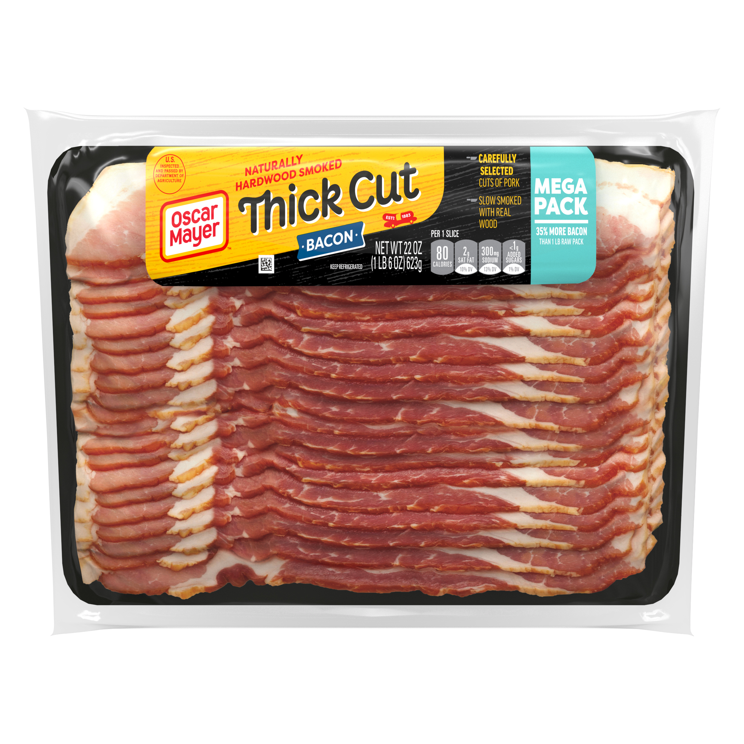 Naturally Hardwood Smoked Thick Cut Bacon
