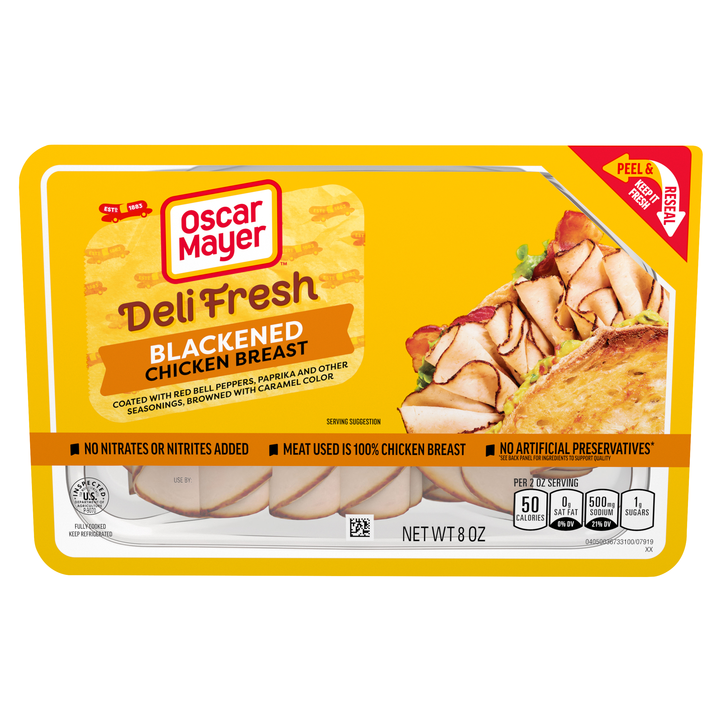 Blackened Chicken Breast Sliced Lunch Meat