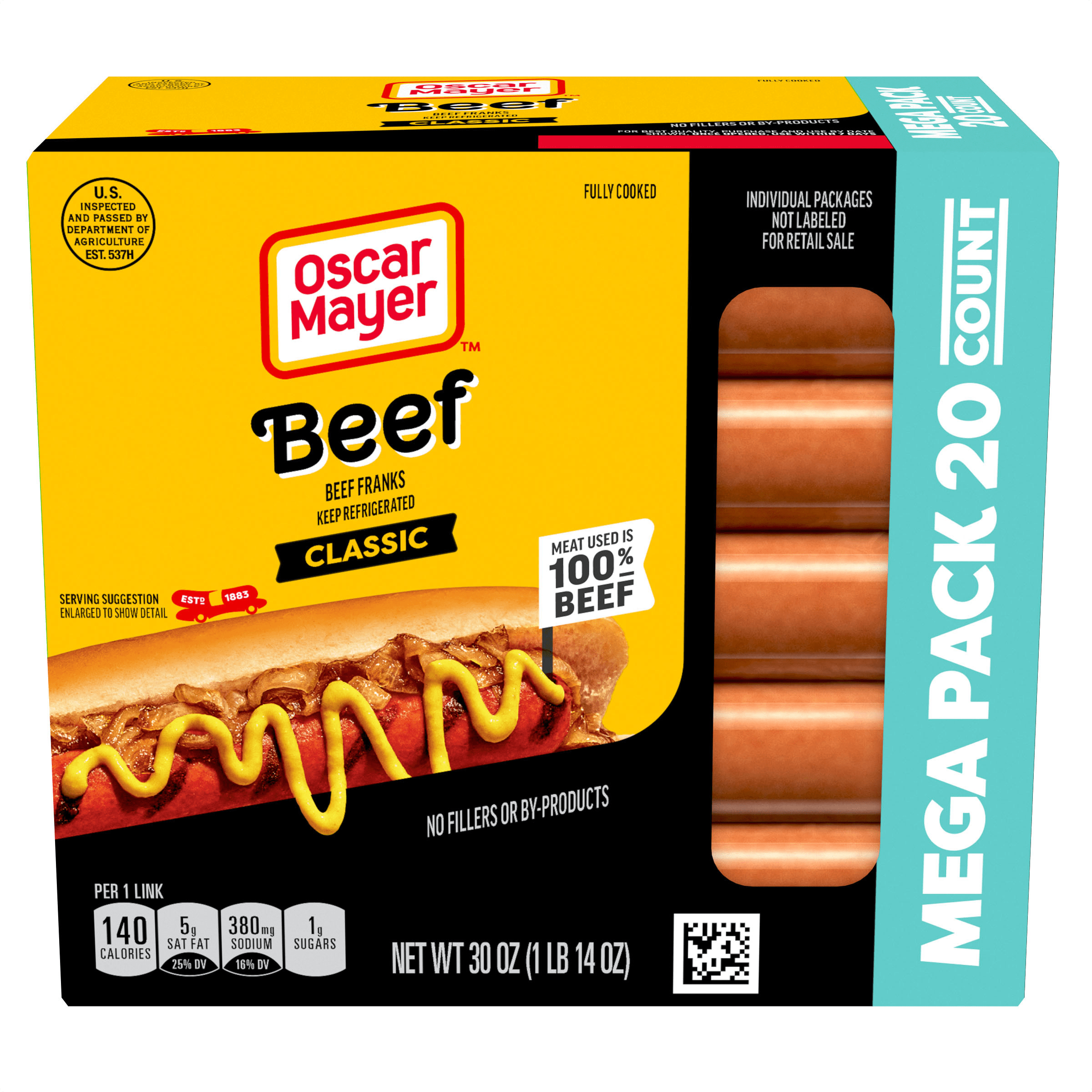 Classic Beef Franks Hot Dogs