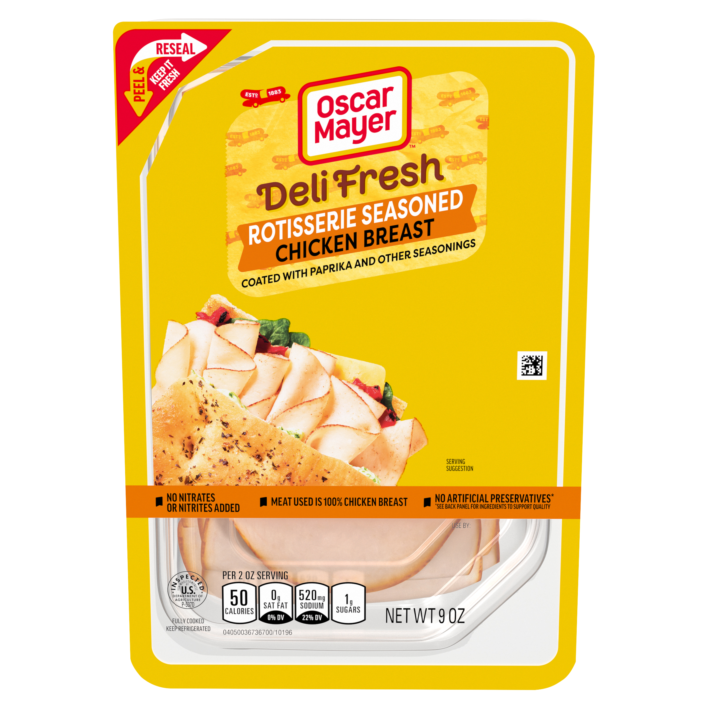 Rotisserie Seasoned Chicken Breast Sliced Lunch Meat, for a Low Carb Lifestyle