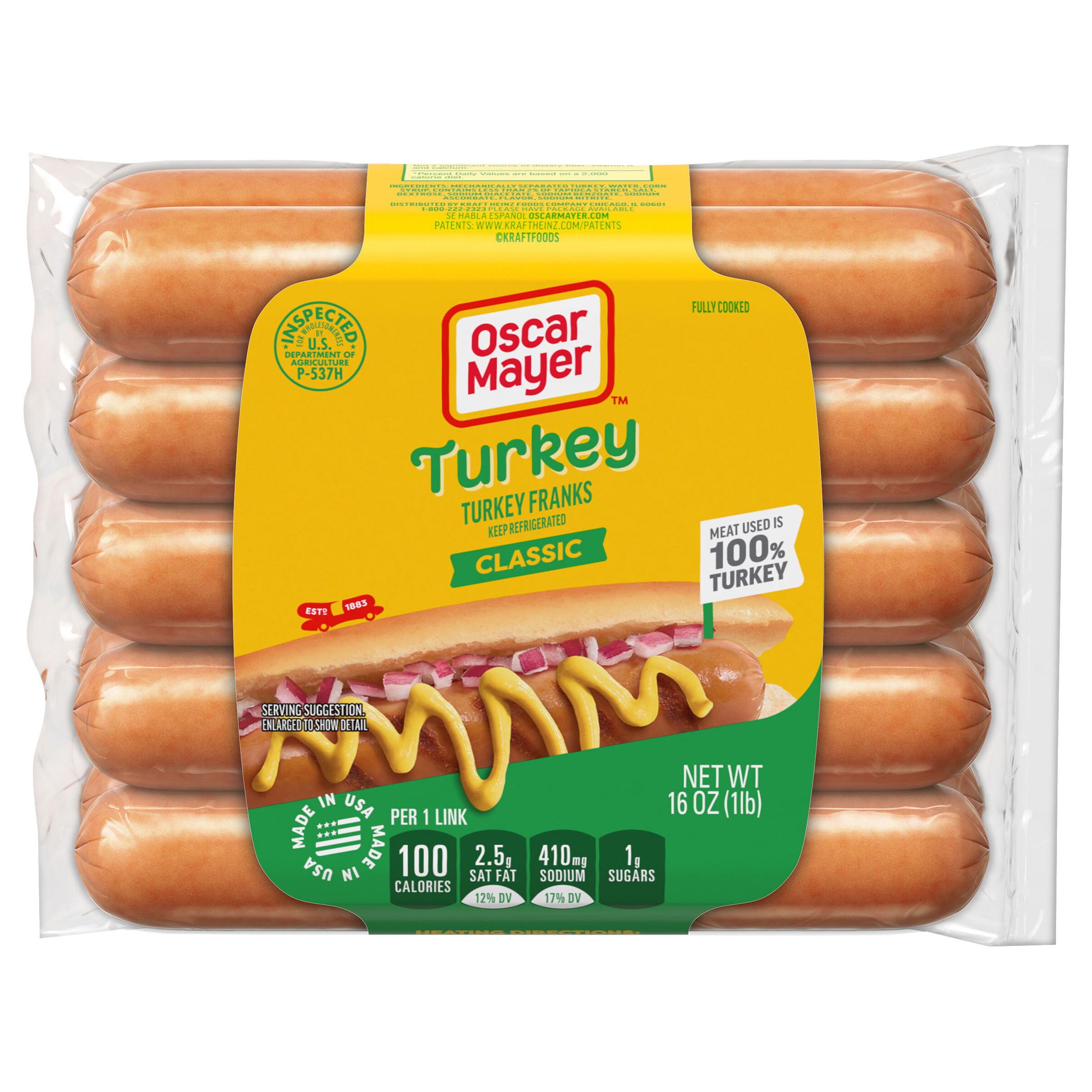 Turkey Franks Hot Dogs