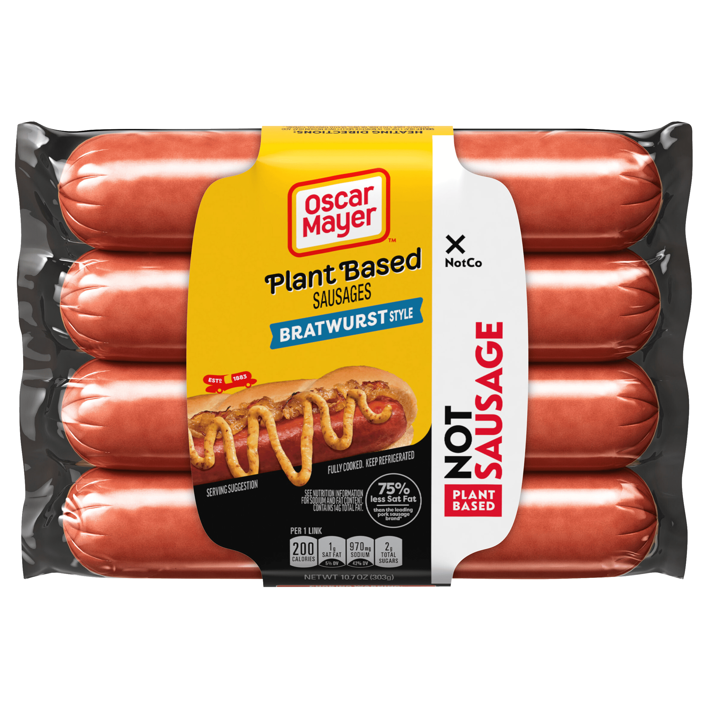 Bratwurst Style Plant Based Sausages