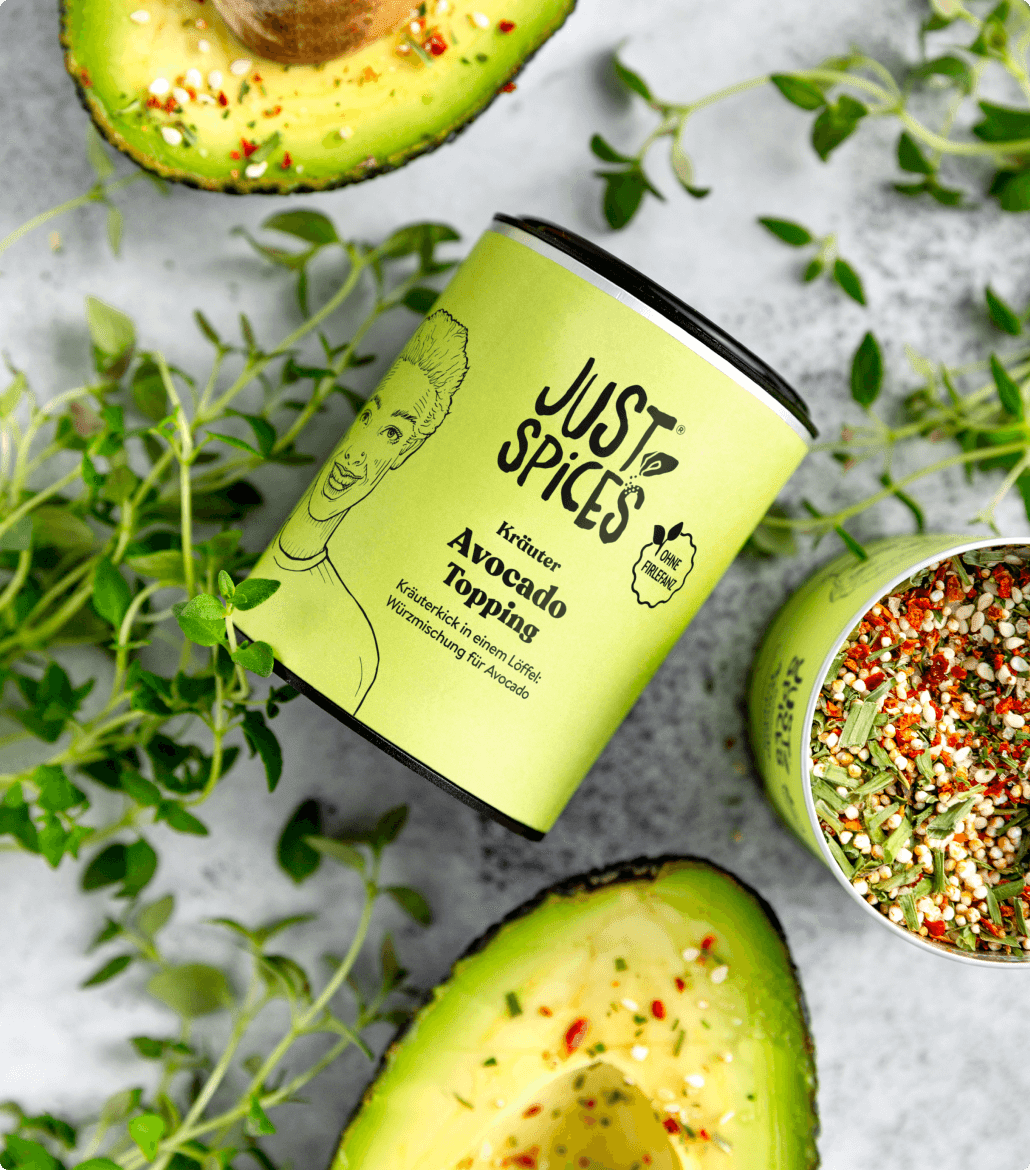 Kräuter Avocado Topping