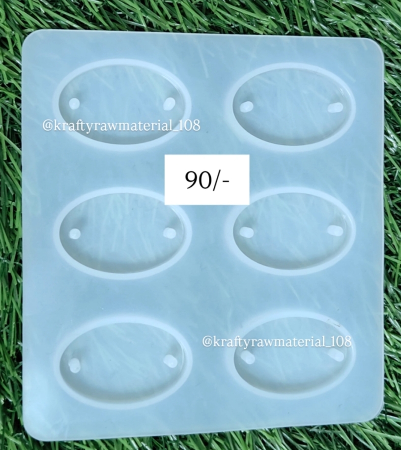 6 cavity Oval Rakhi Mould 