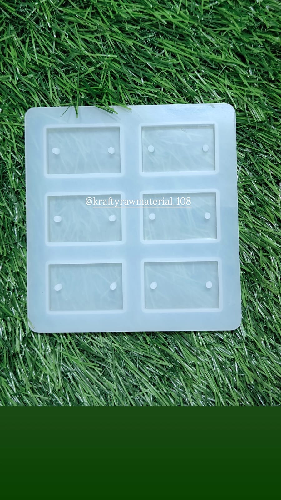 6 cavity Rectangle Rakhi Mould