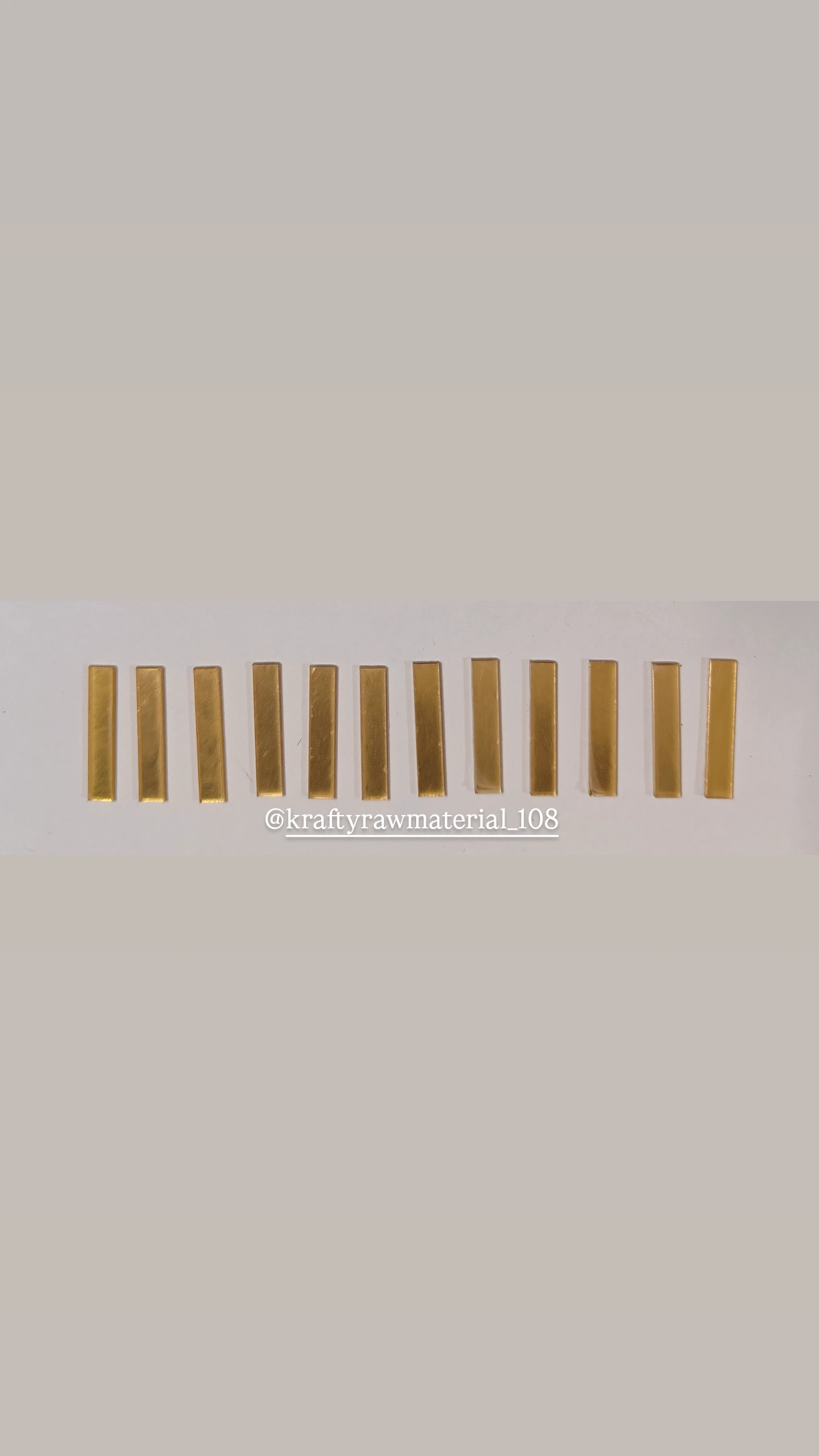 Clock Acrylic Sticks (Golden)
