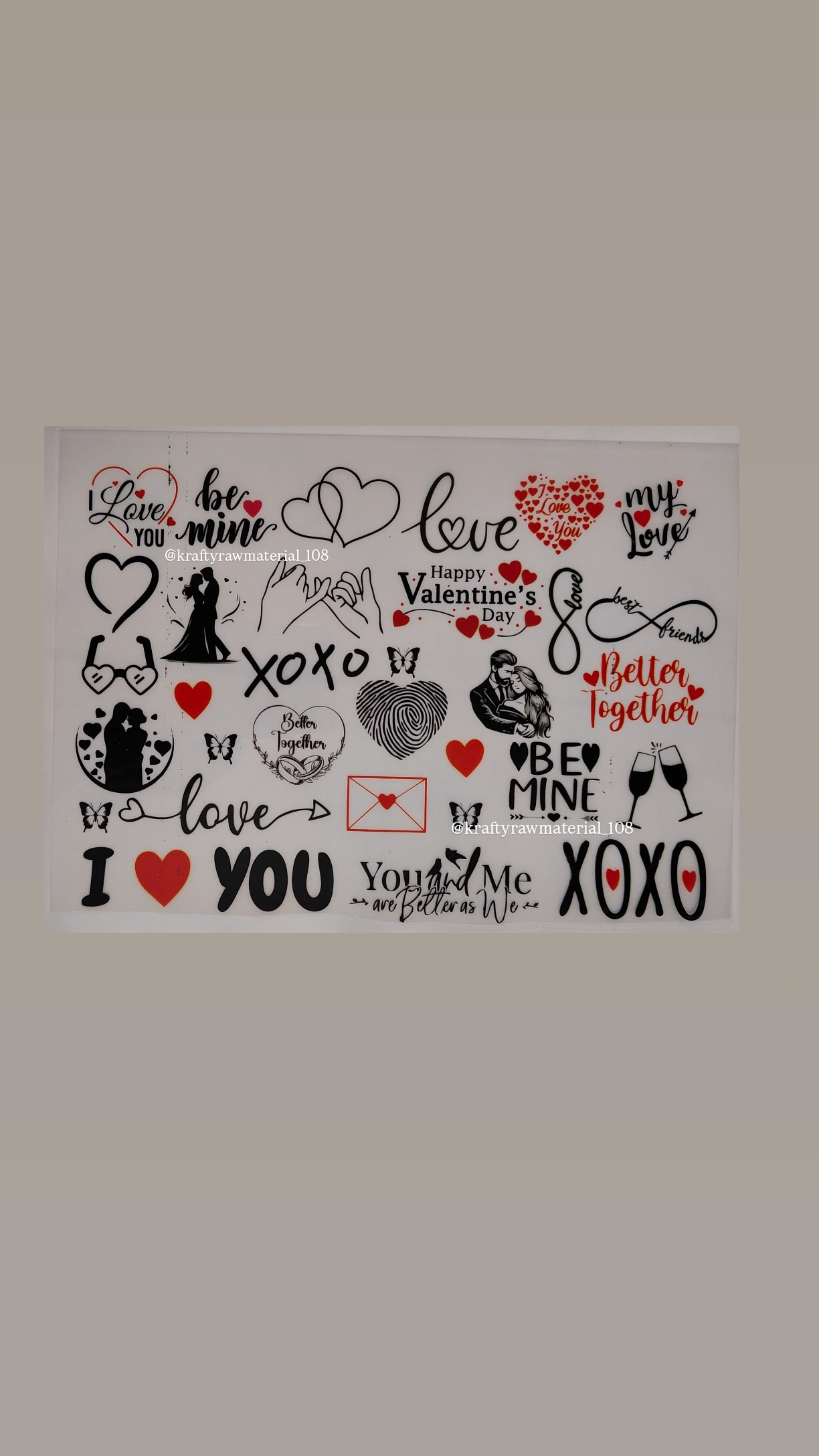 Love Insert Sheet A5