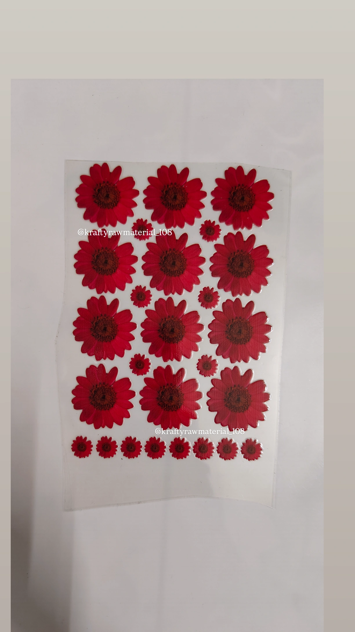 UV Sticker A6 (red)