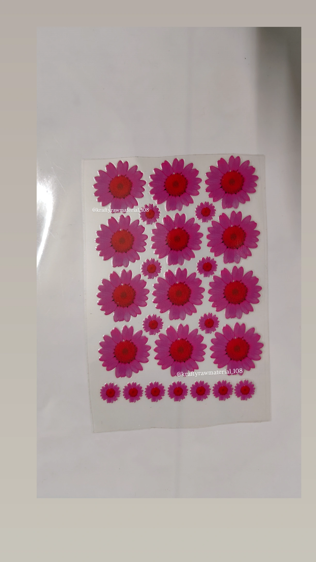 UV Sticker A6 (Dark pink)