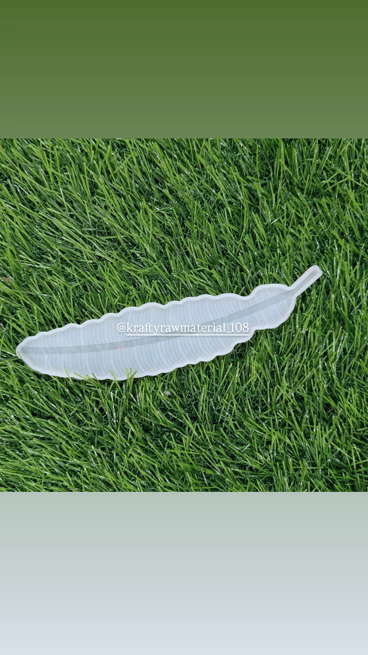 Feather bookmark Mould