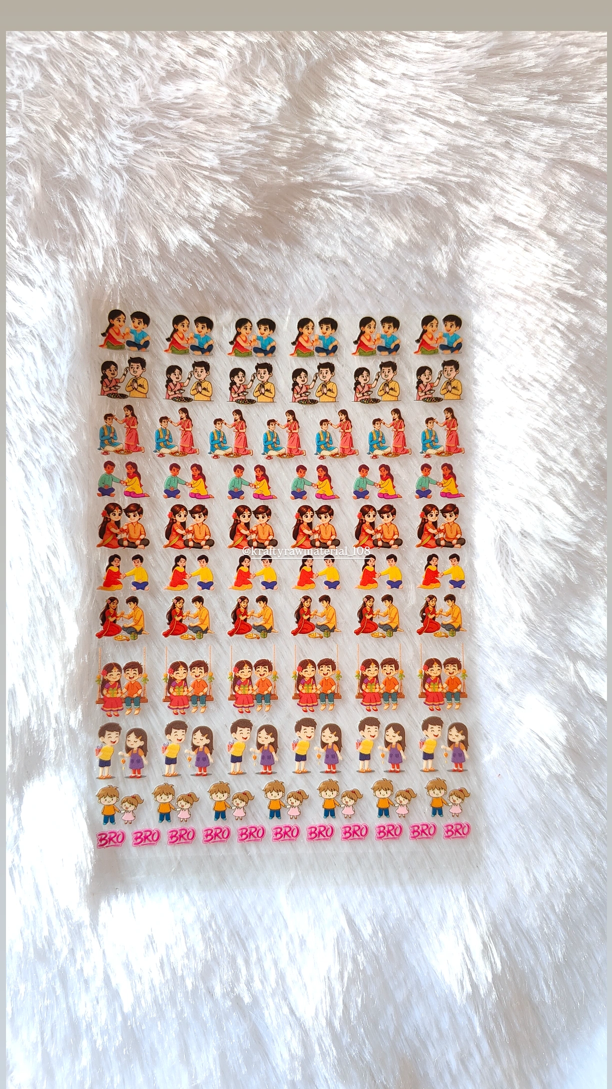 Rakhi UV sticker A6 (A)