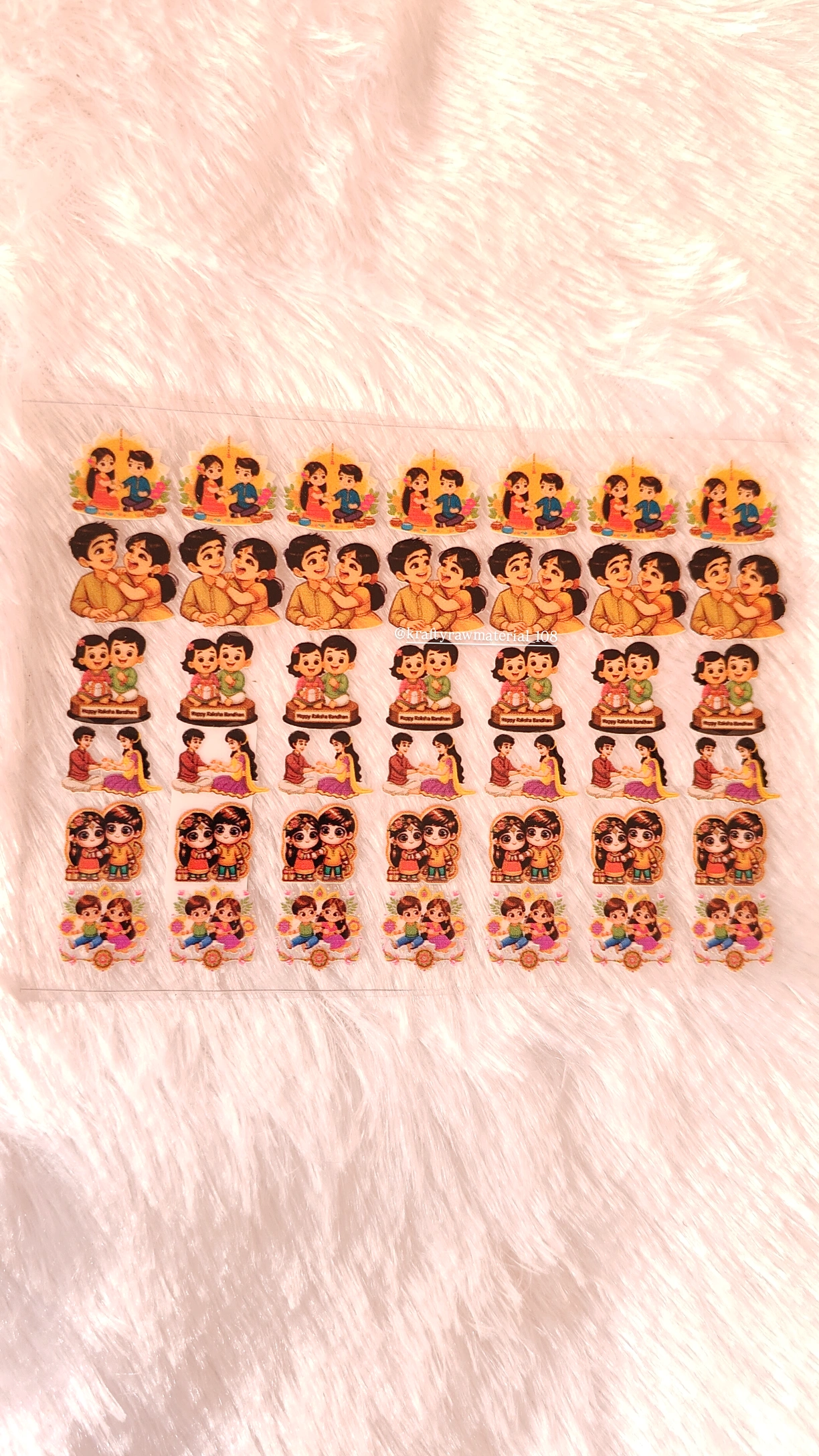 Rakhi UV sticker A6 (C)