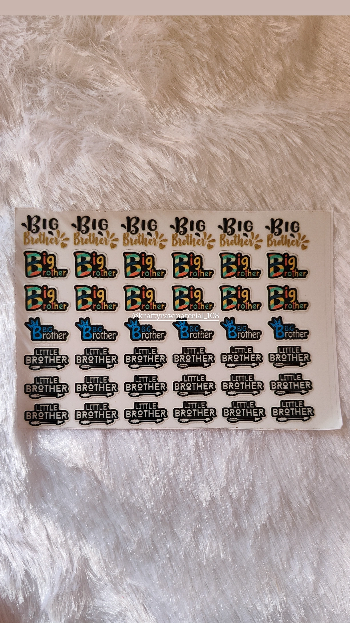 Rakhi UV sticker A6 (D)