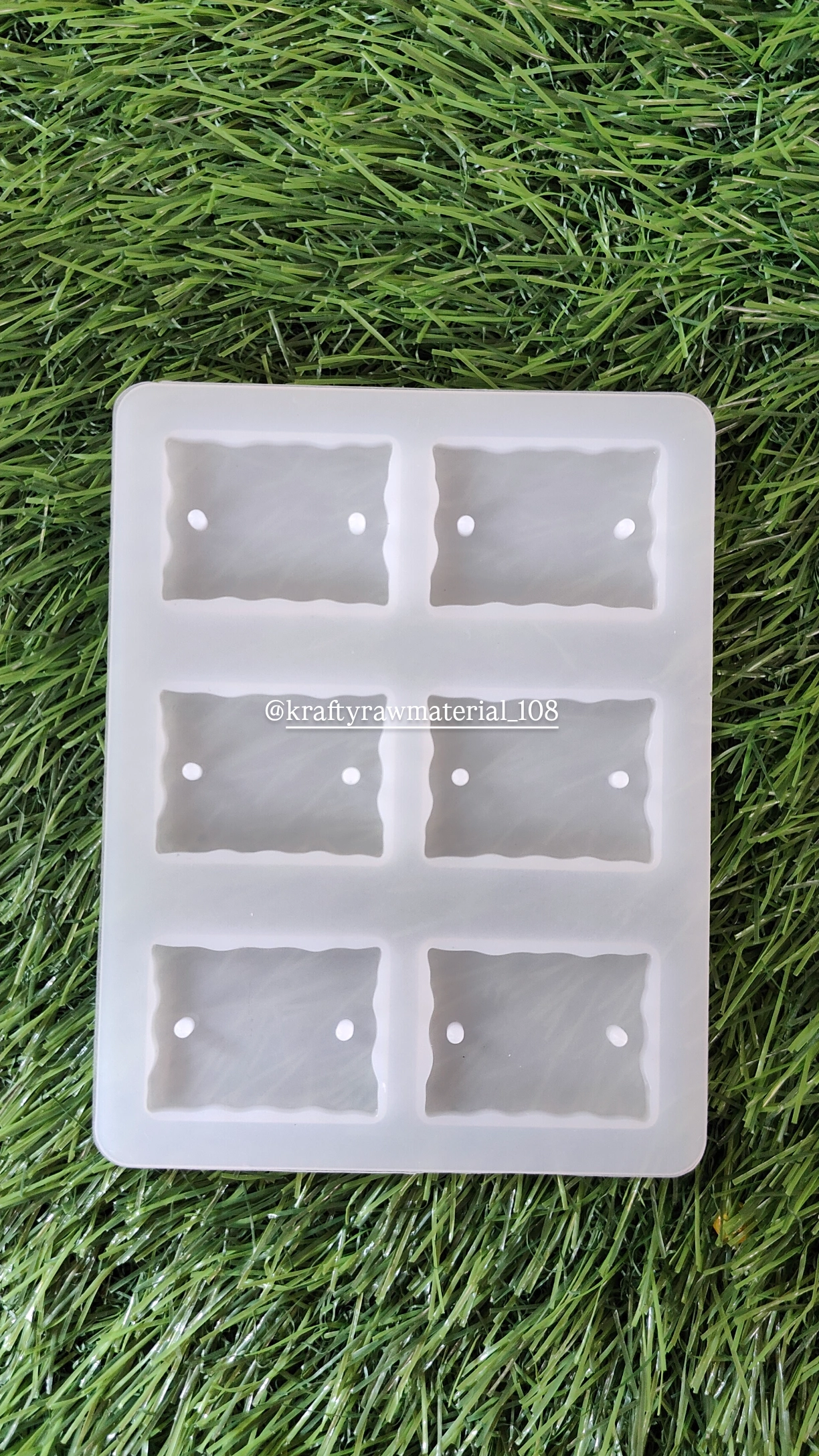 6 cavity Agate rectangle Rakhi mould