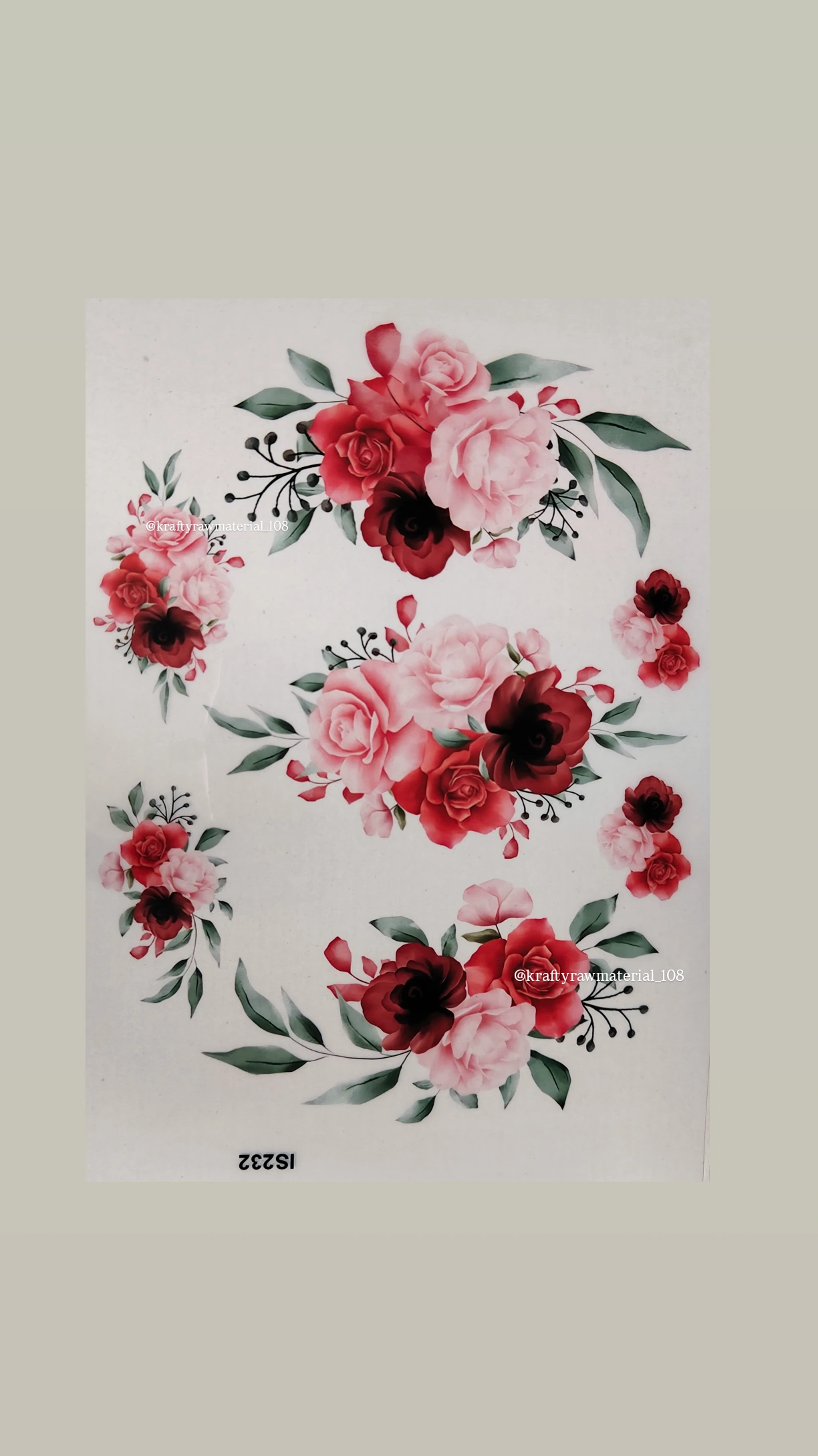 Insert sheet Flower A4