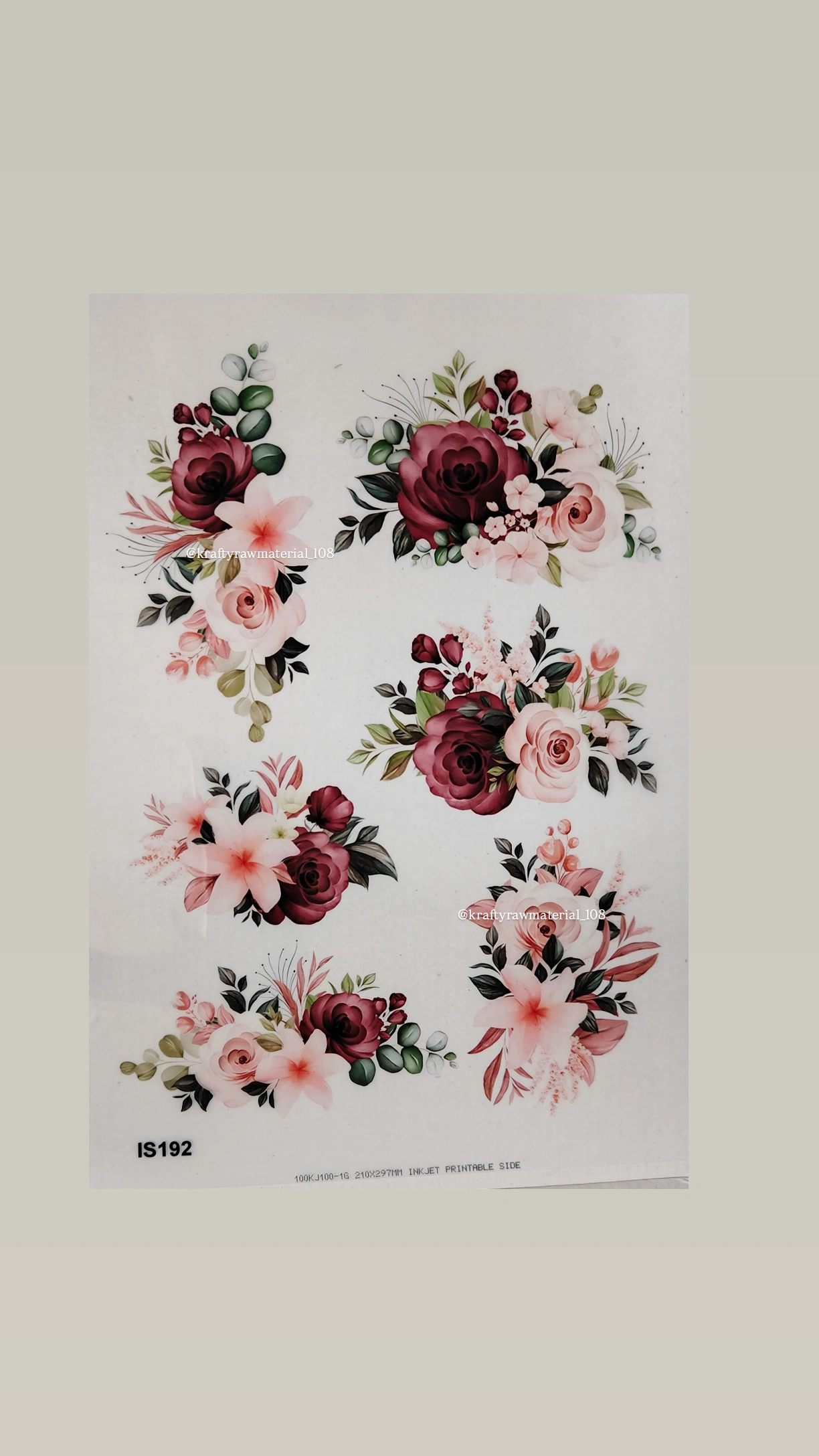 Insert sheet Flower A4