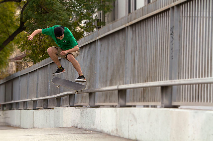 Danny Hamaguchi, kickflip crook. Photo: Justin Crawford