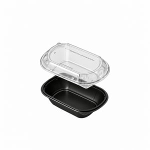 RT01-48oz black base lid PP