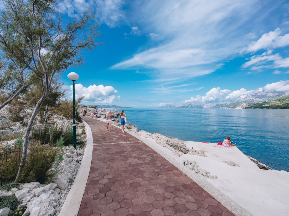 Cykelv�g l�ngst kusten i Kroatien