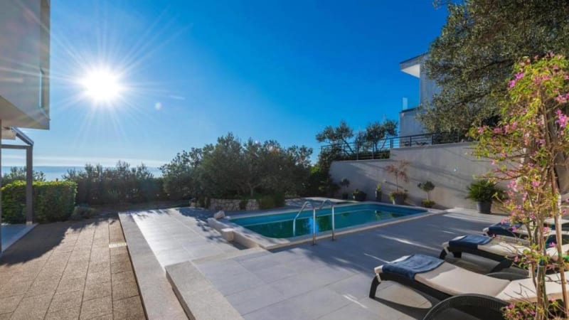 Semesterhus med pool i Kroatien