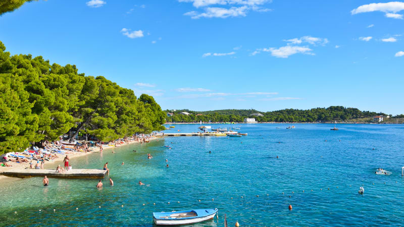 Strand p makarska rivieran
