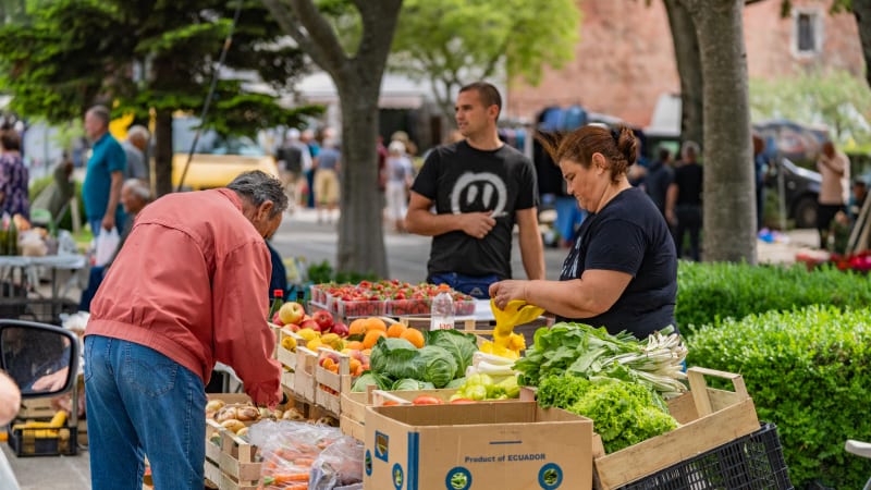 Zadvarje marknad och vandring genom Imotskis flt med vinprovning